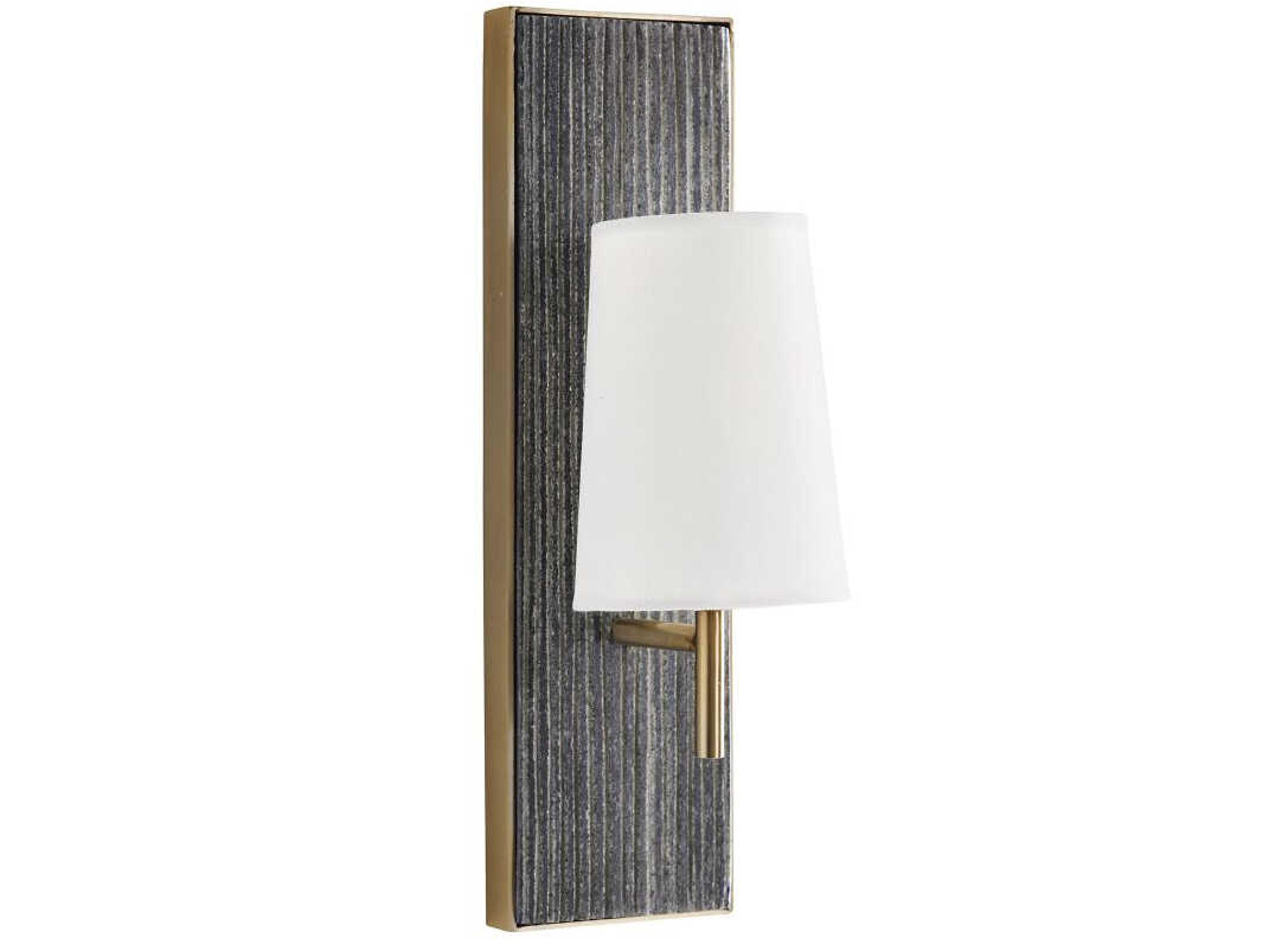 Arteriors Home Kapri 1-Light Black Chiseled Marble Wall Sconce