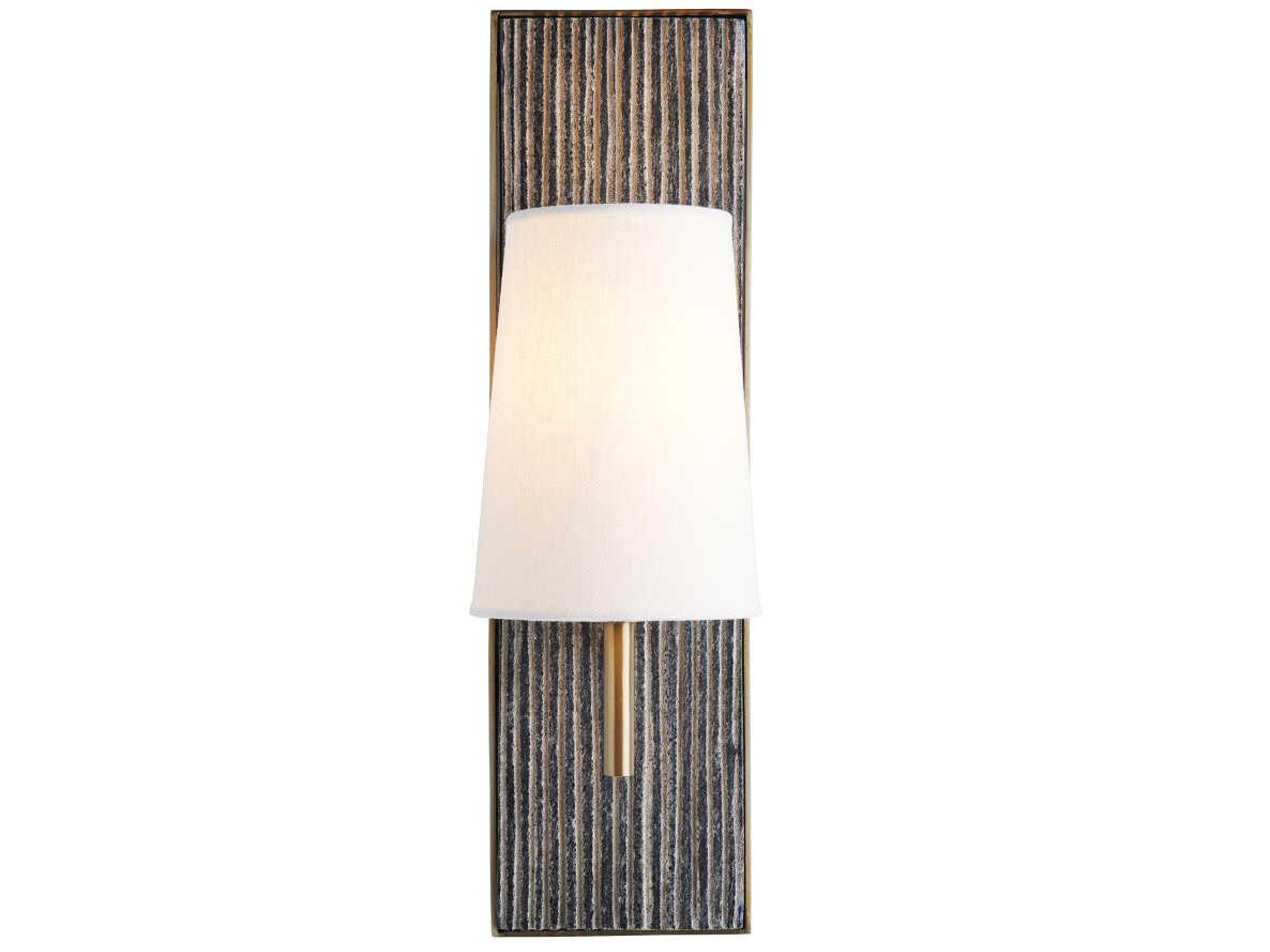 Arteriors Home Kapri 1-Light Black Chiseled Marble Wall Sconce
