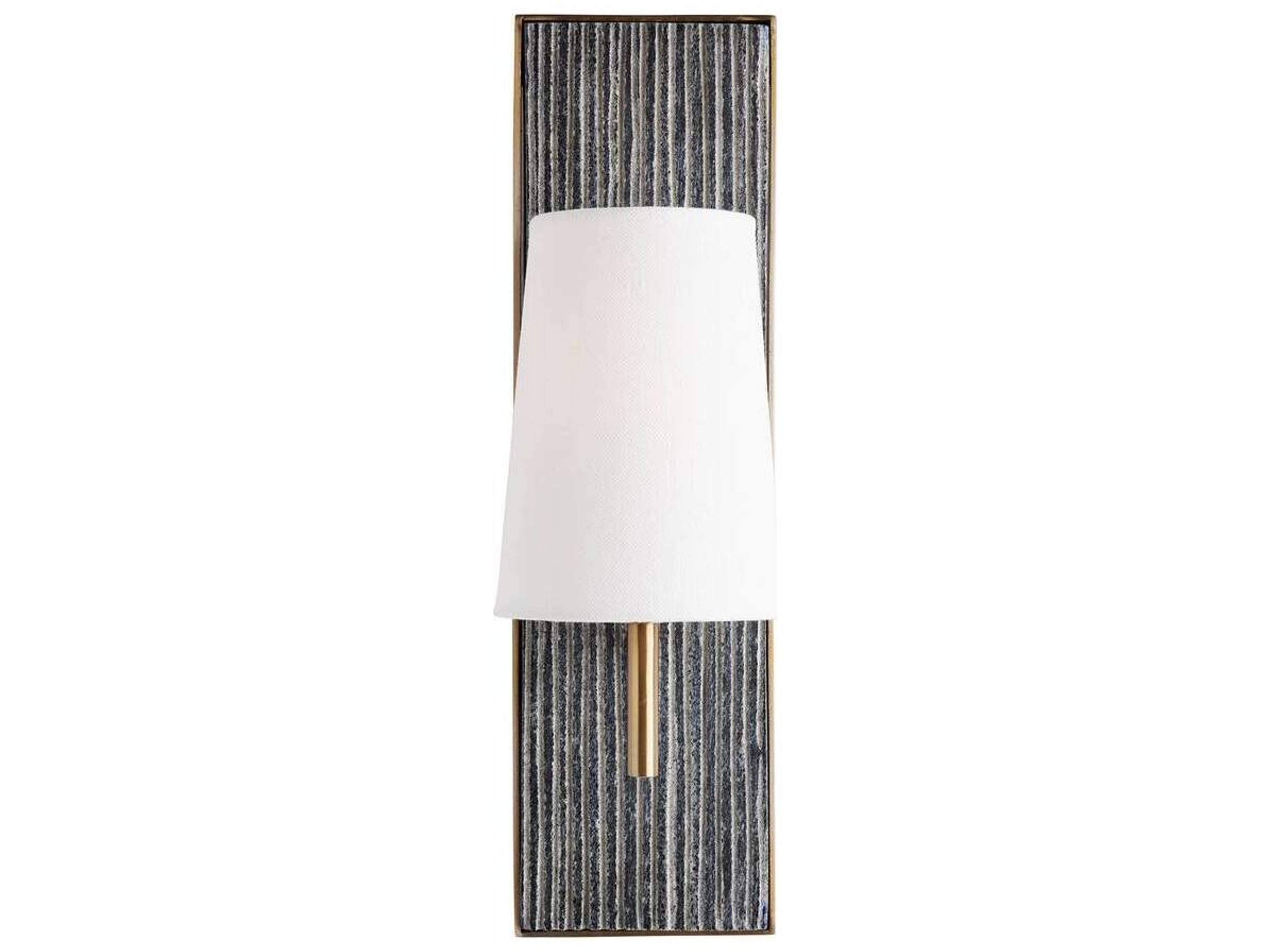 Arteriors Home Kapri 1-Light Black Chiseled Marble Wall Sconce