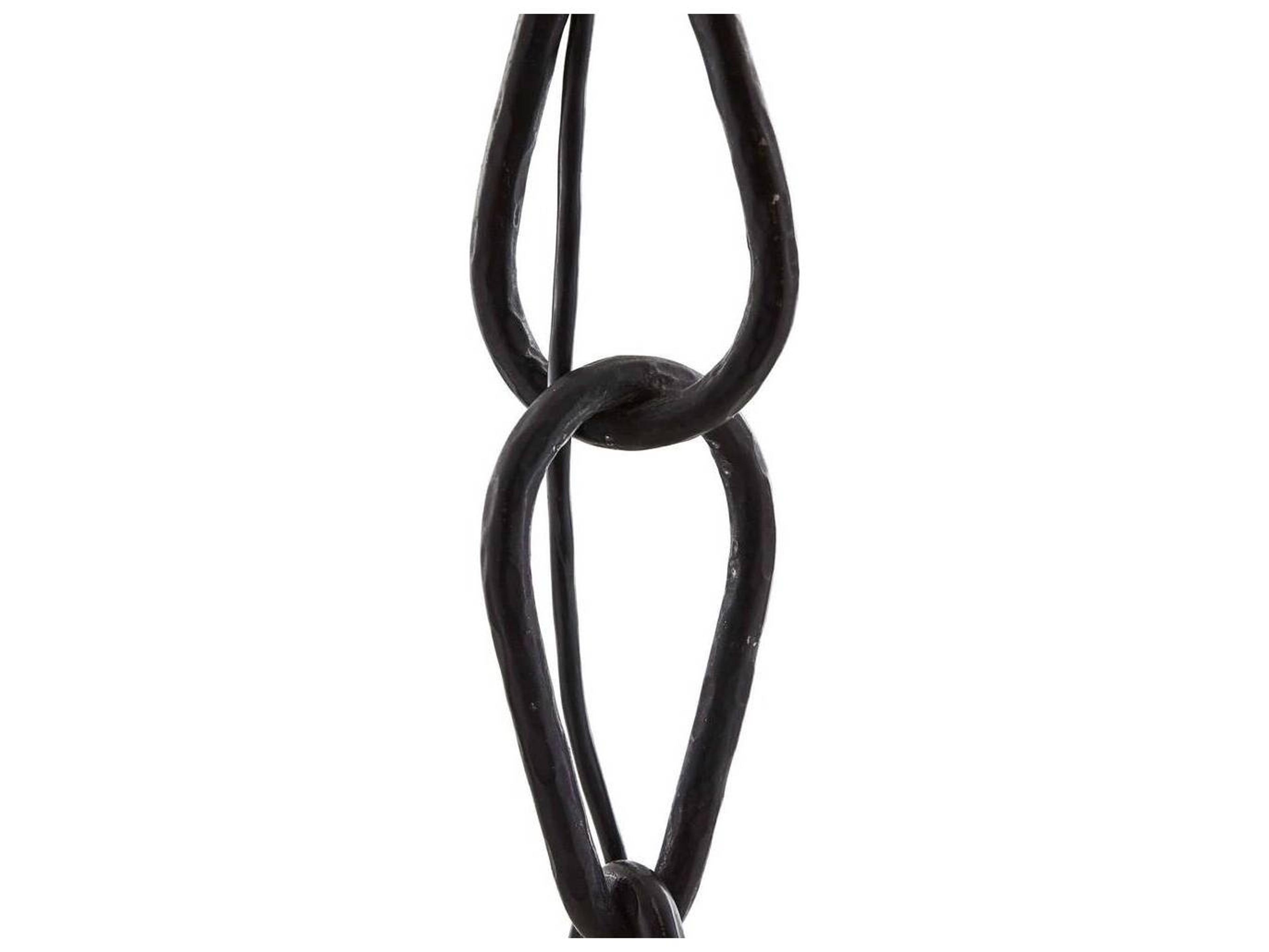 Arteriors Home Parkman 2-Light Blackened Iron Brass Geometric Pendant