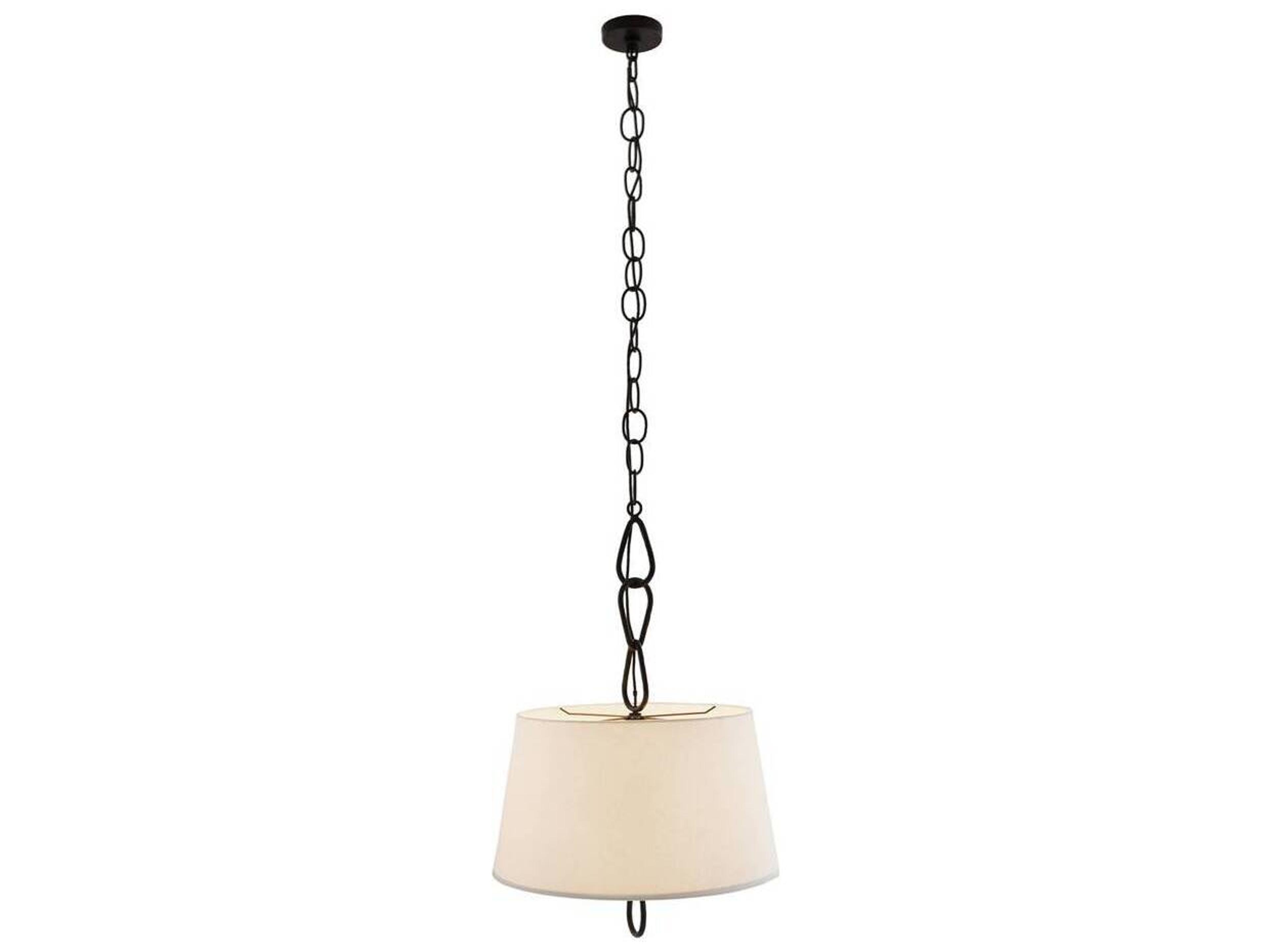 Arteriors Home Parkman 2-Light Blackened Iron Brass Geometric Pendant