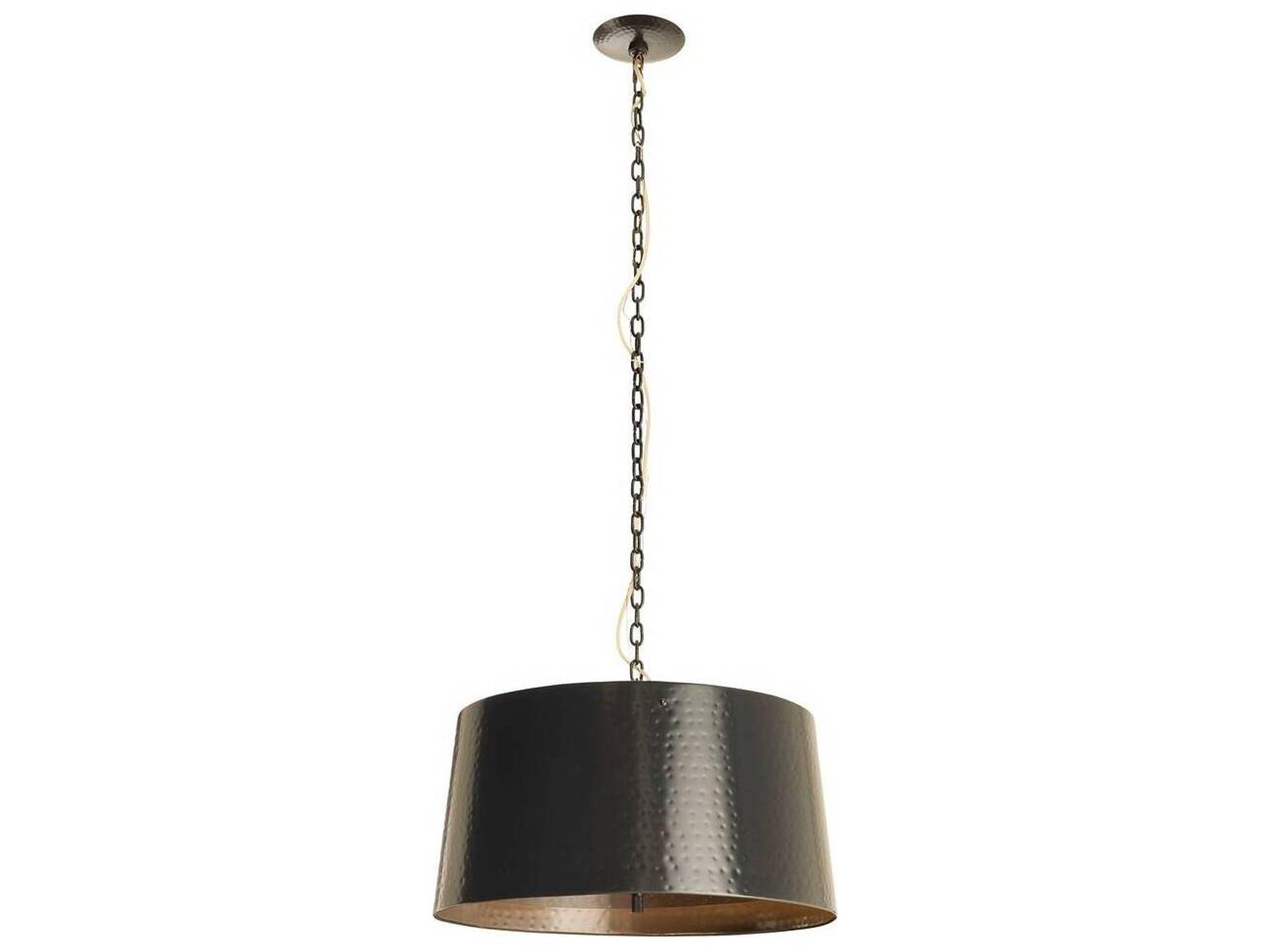 Arteriors Home Anderson 3-Light English Bronze Drum Pendant