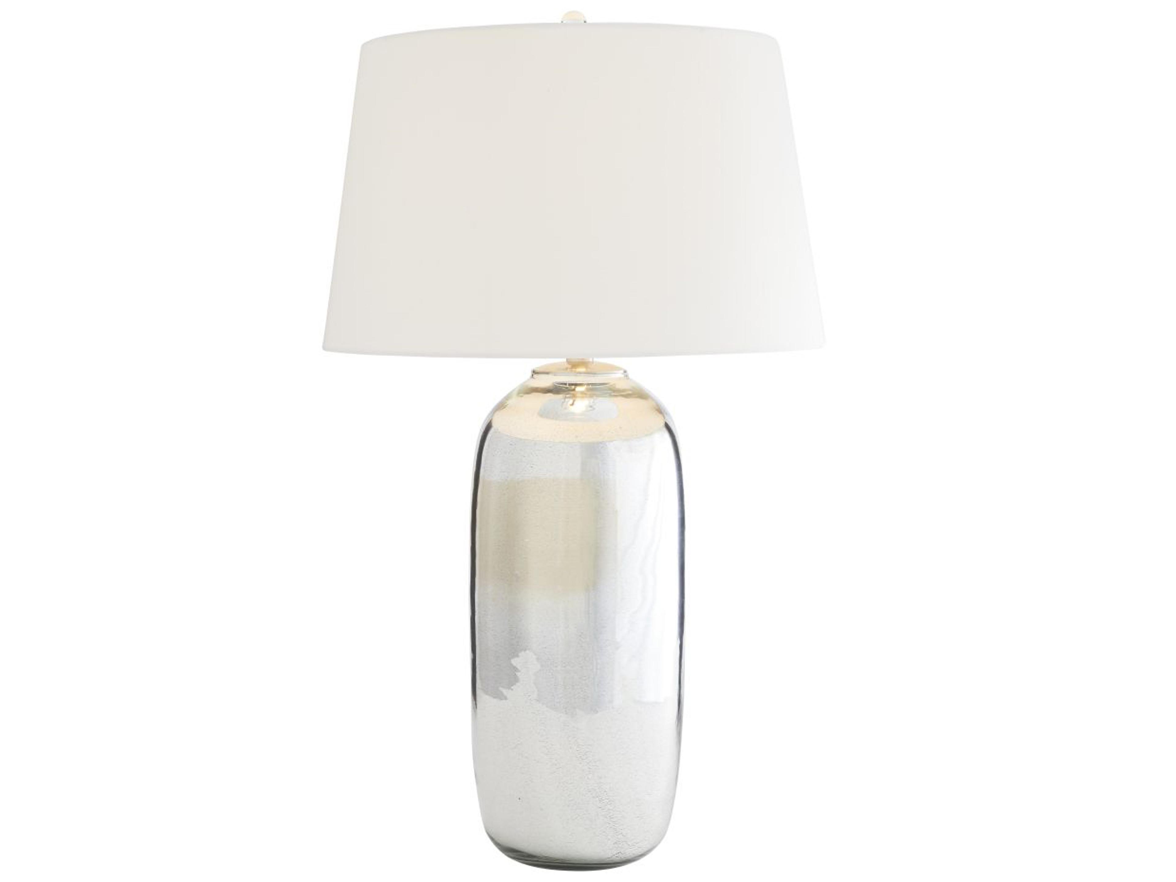 Arteriors Home Anderson Antique Mercury Glass Silver Buffet Lamp