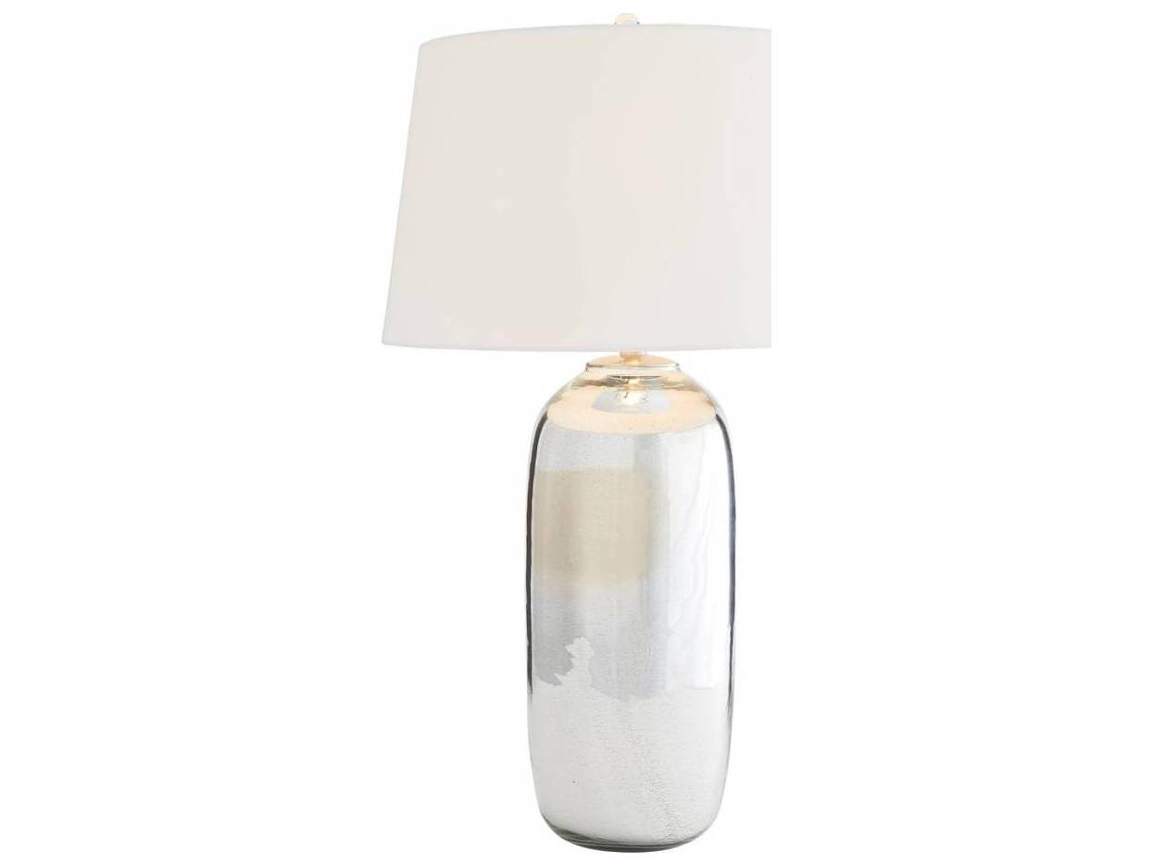 Arteriors Home Anderson Antique Mercury Glass Silver Buffet Lamp