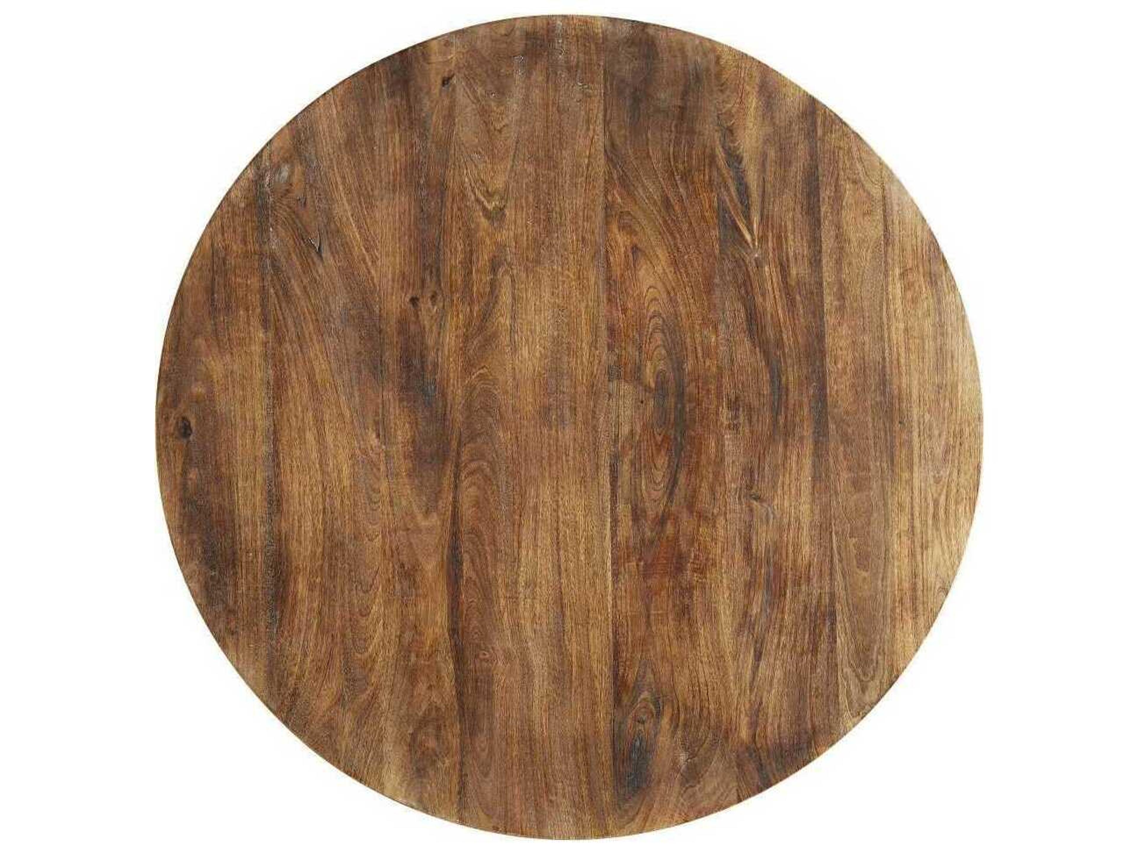 Arteriors Home Jacob Round Wood Washed Tobacco Coffee Table