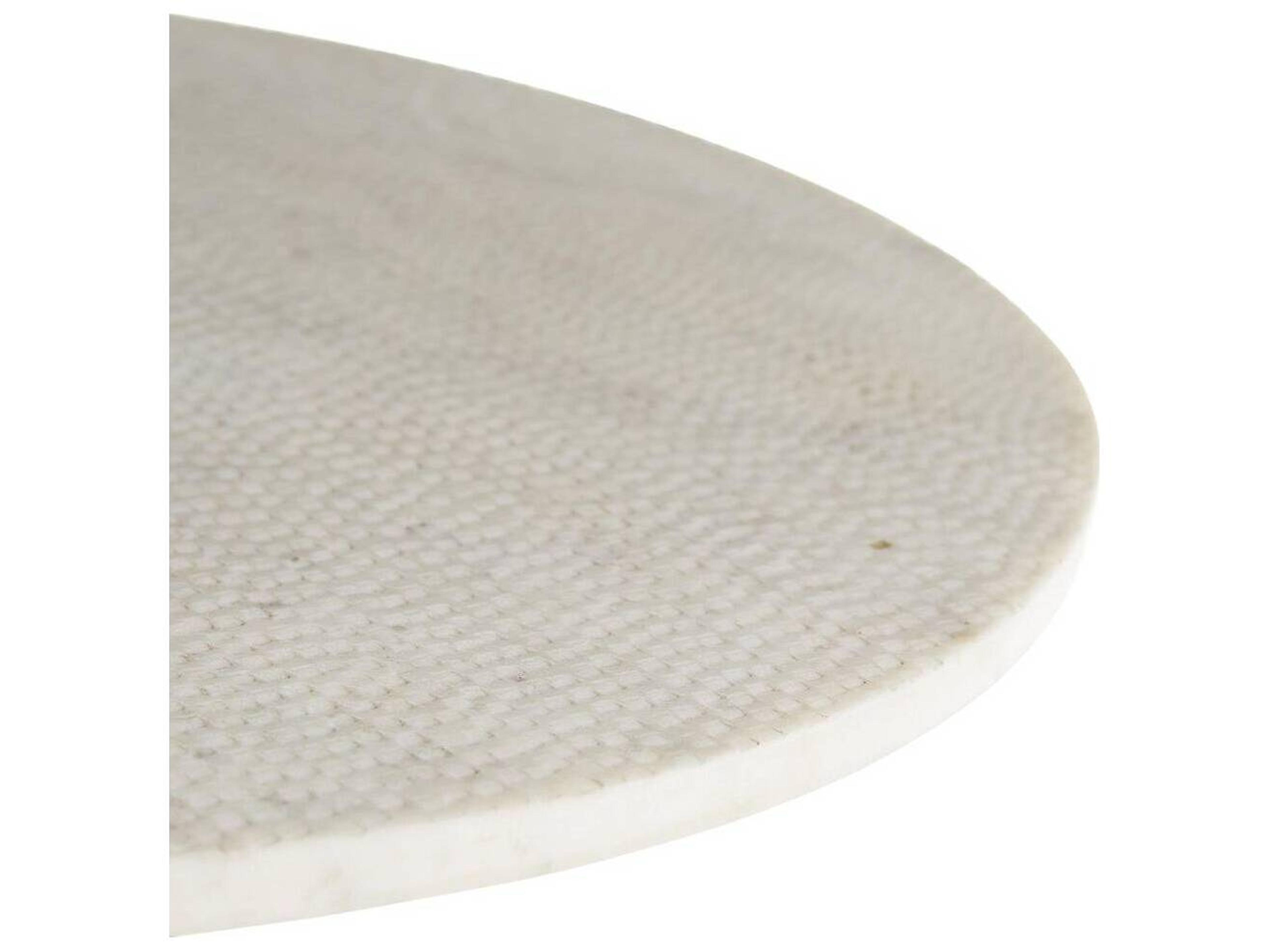 Arteriors Home Jaime Round Marble Black Iron End Table