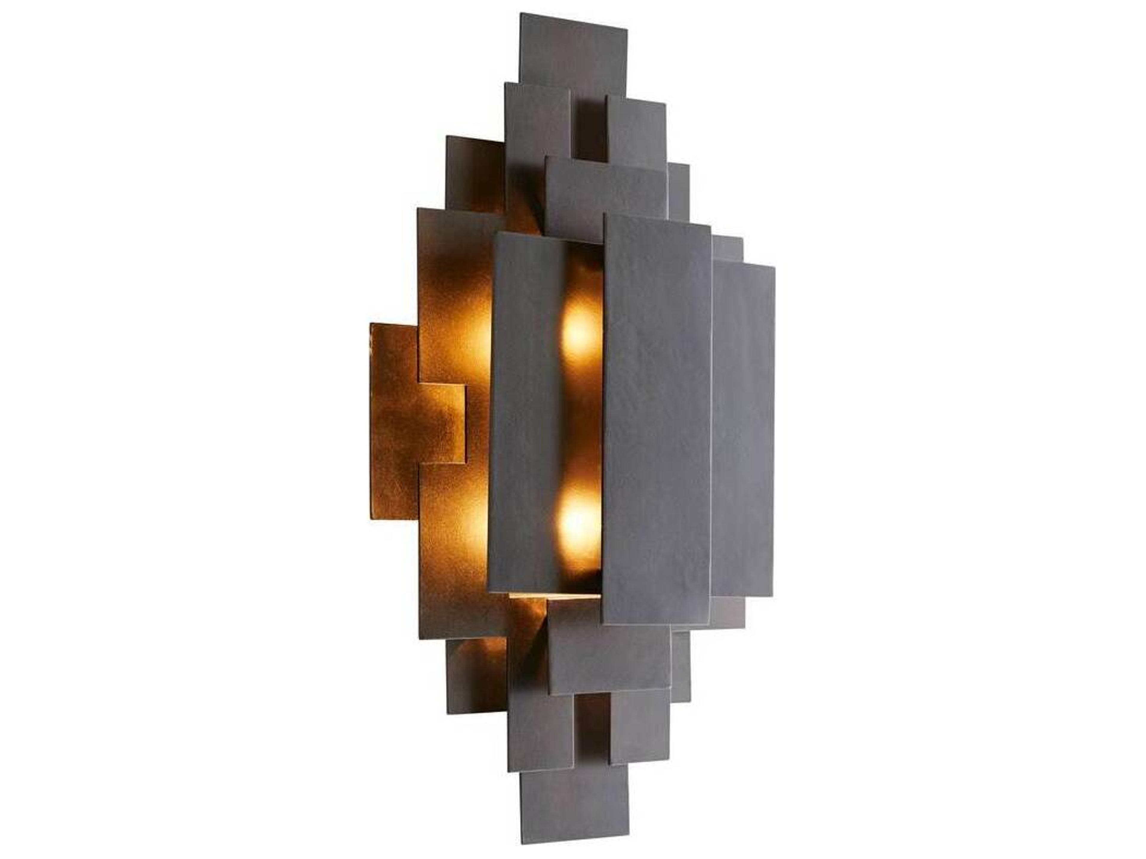 Arteriors Home Trinidad 2-Light Blackened Iron Gray Wall Sconce