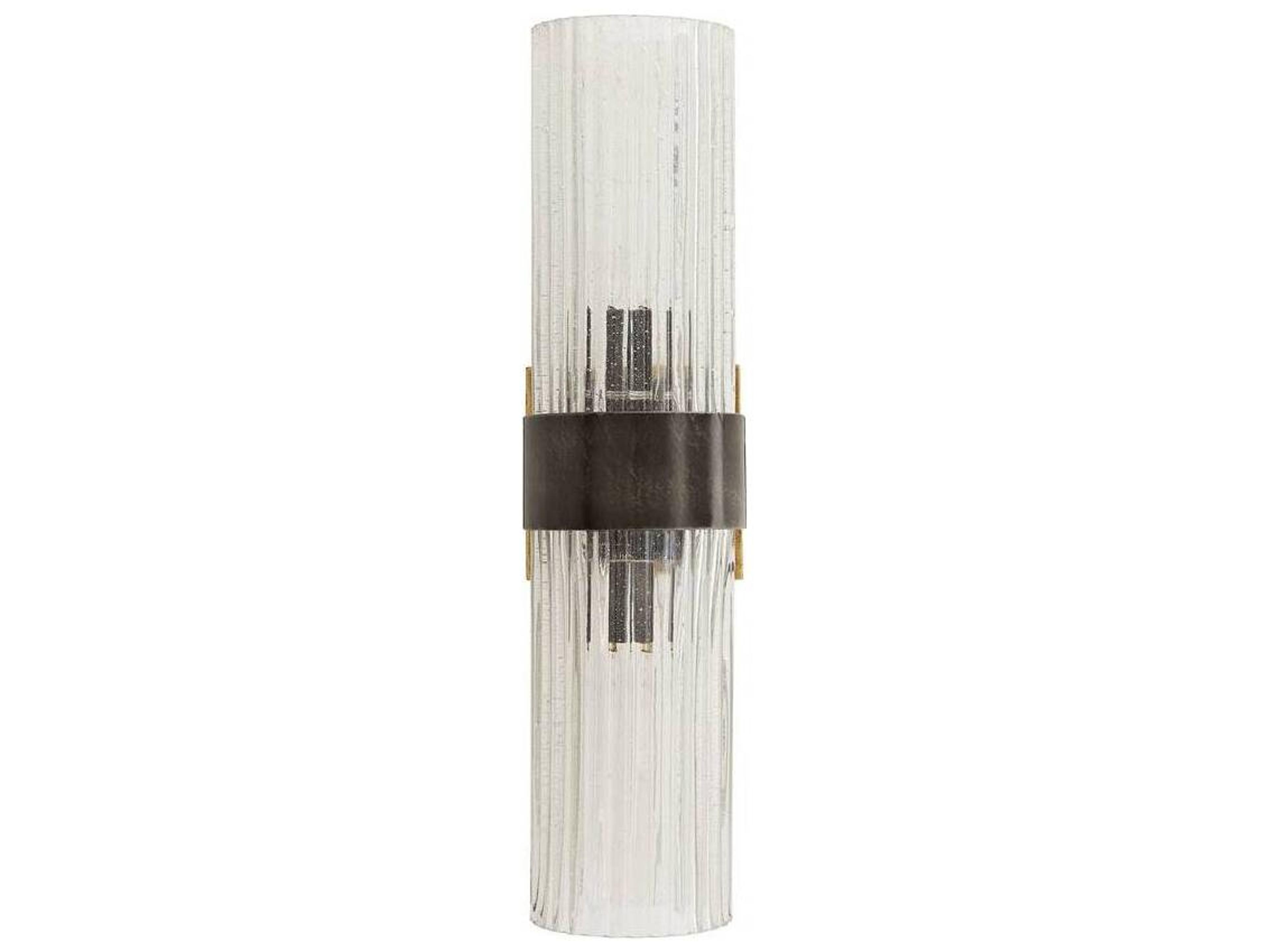 Arteriors Home Hazel 2-Light Natural Iron Black Wall Sconce