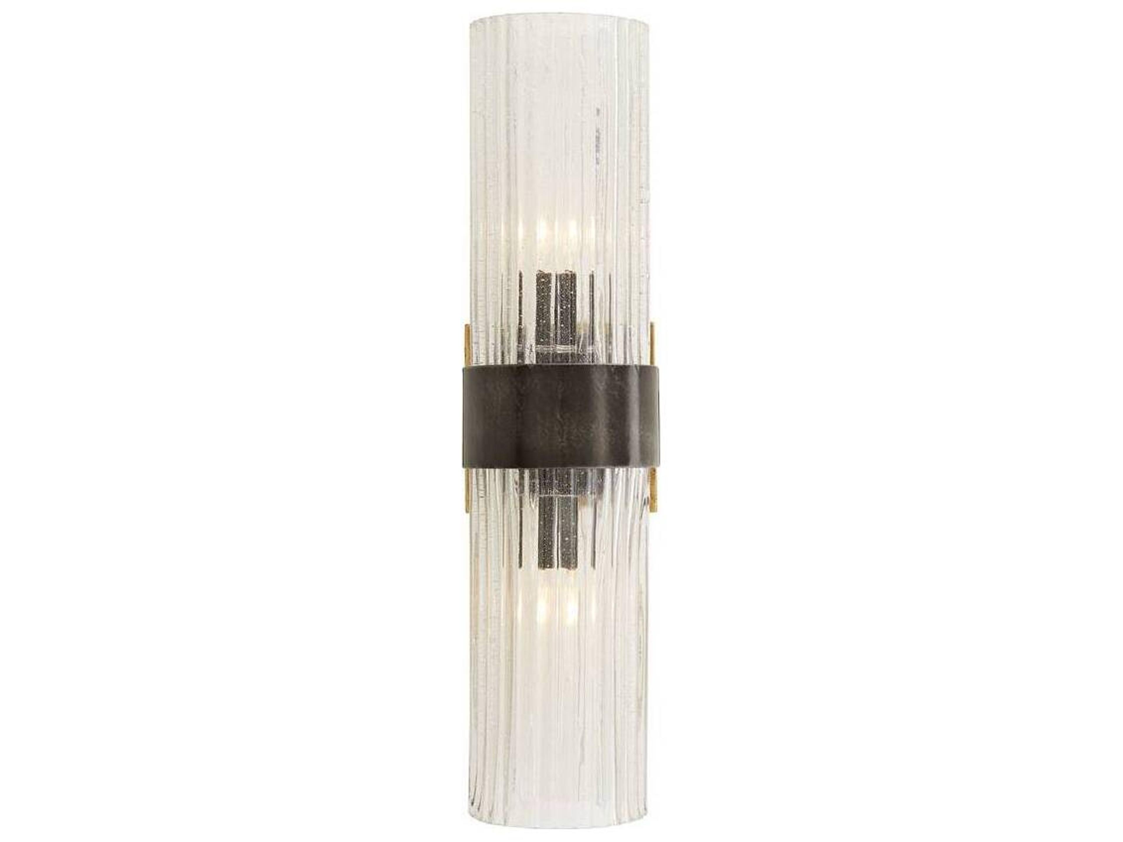 Arteriors Home Hazel 2-Light Natural Iron Black Wall Sconce