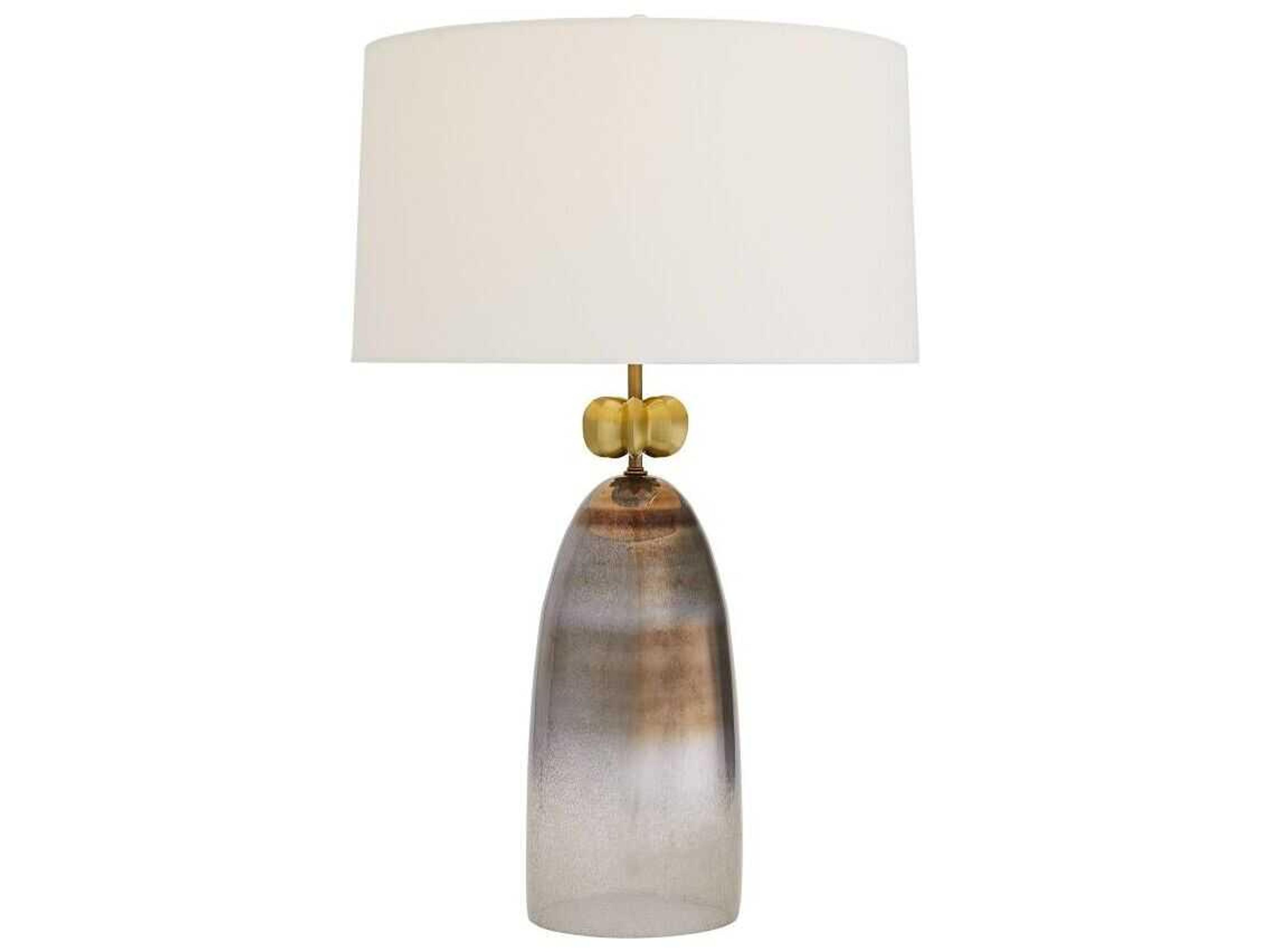 Haley Table Lamp Smoke Luster Ombre Glass
