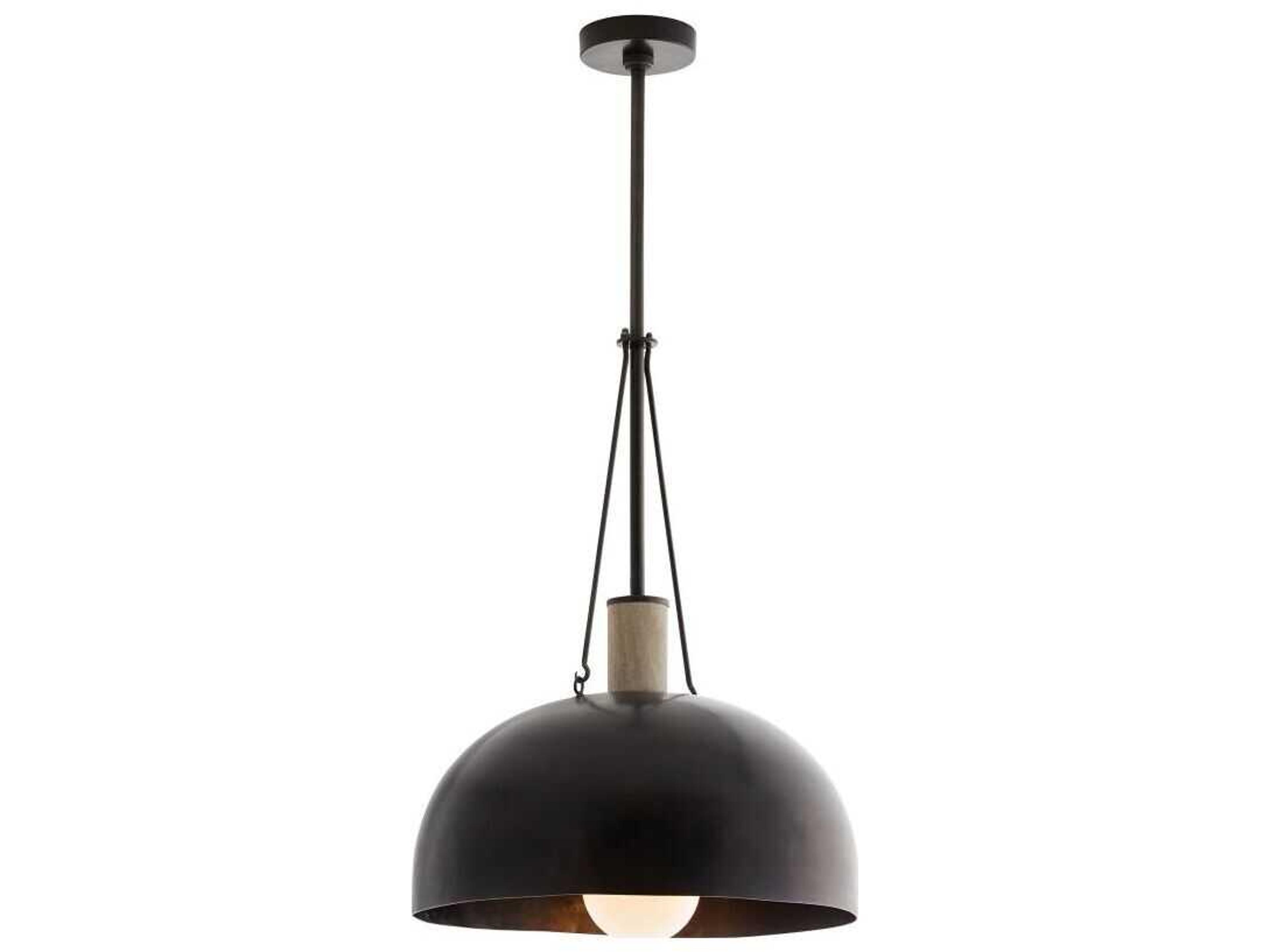 Arteriors Home Madea 1-Light Bronze Dome Pendant