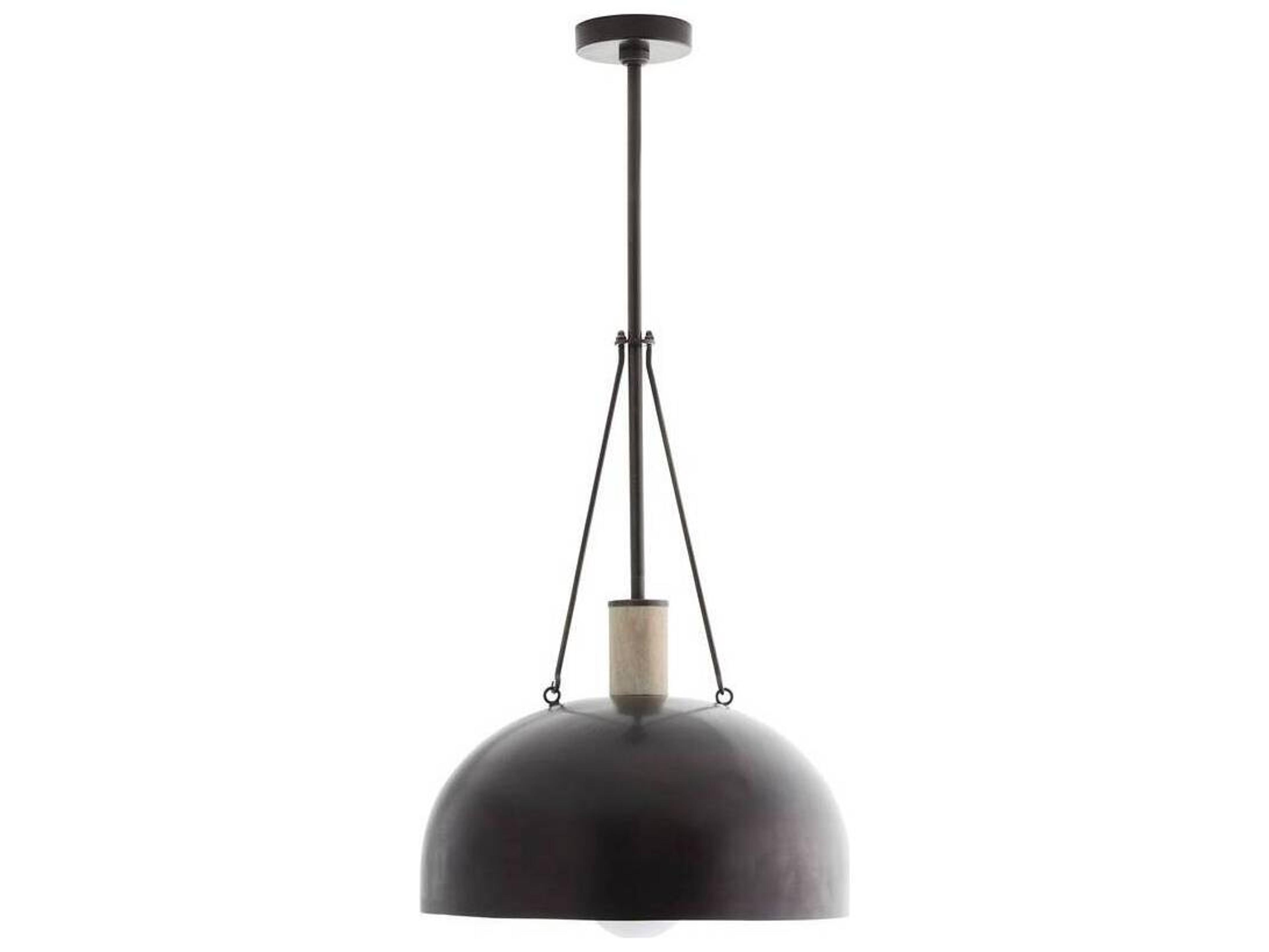 Arteriors Home Madea 1-Light Bronze Dome Pendant