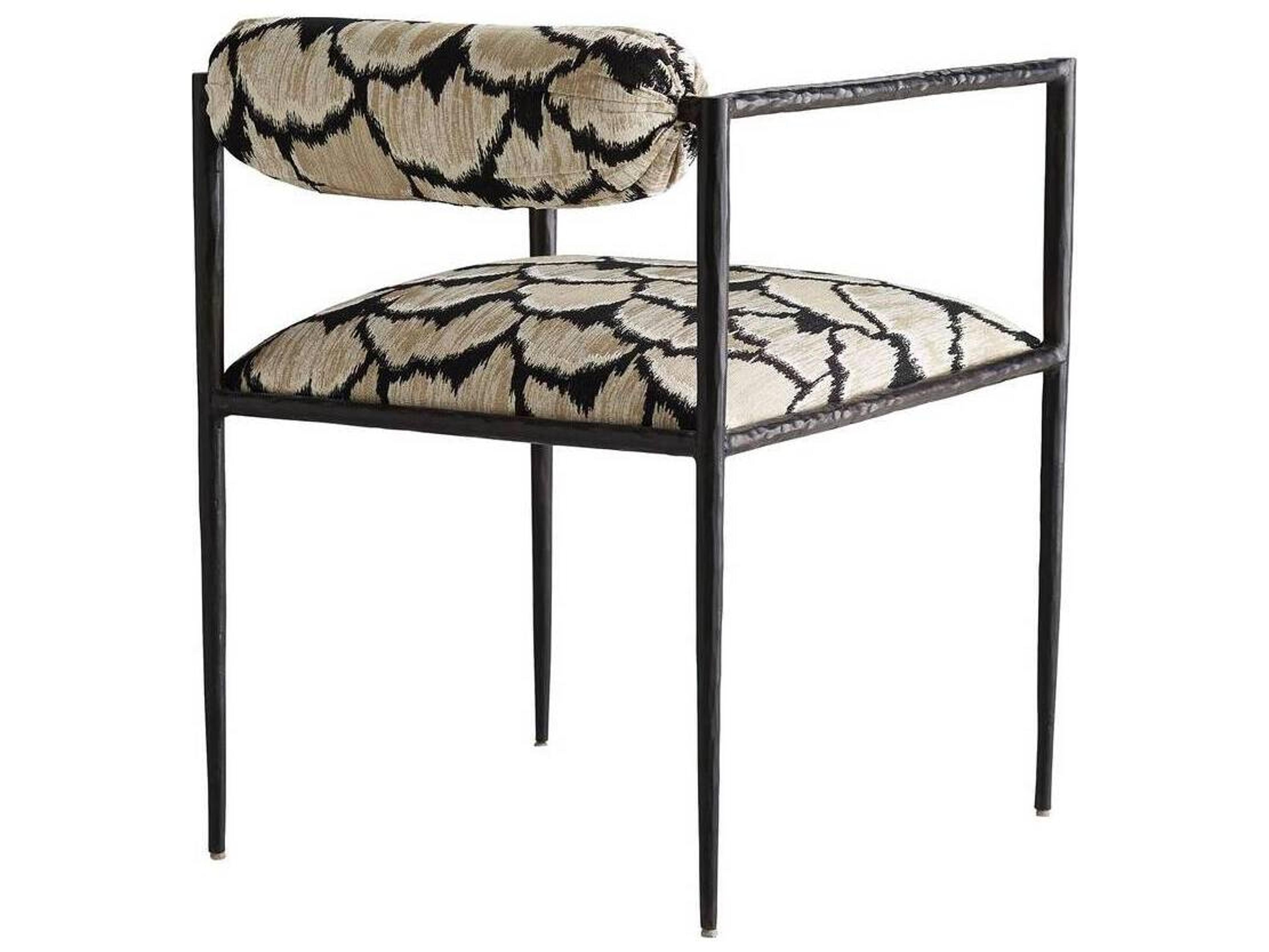 Arteriors Home Barbana Beige Upholstered Arm Dining Chair