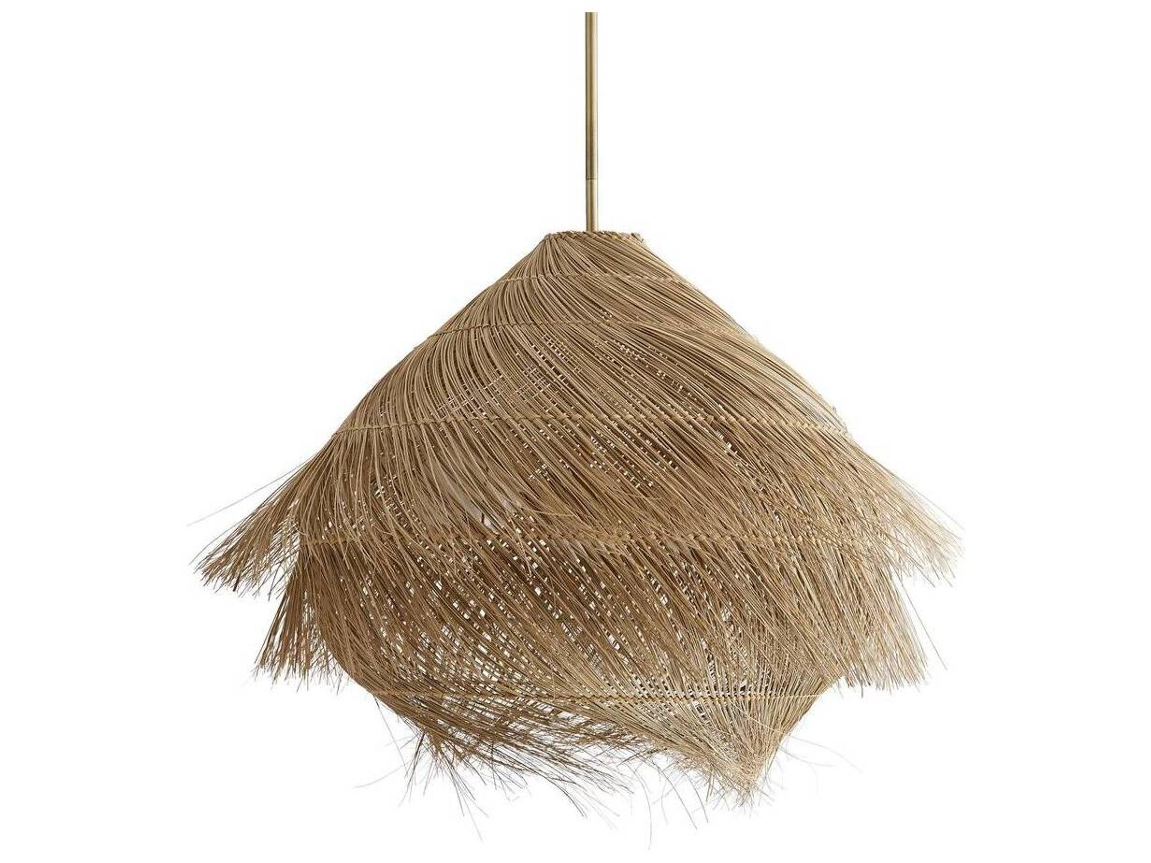 Arteriors Home Ashburn 3-Light Antique Brass Brown Pendant