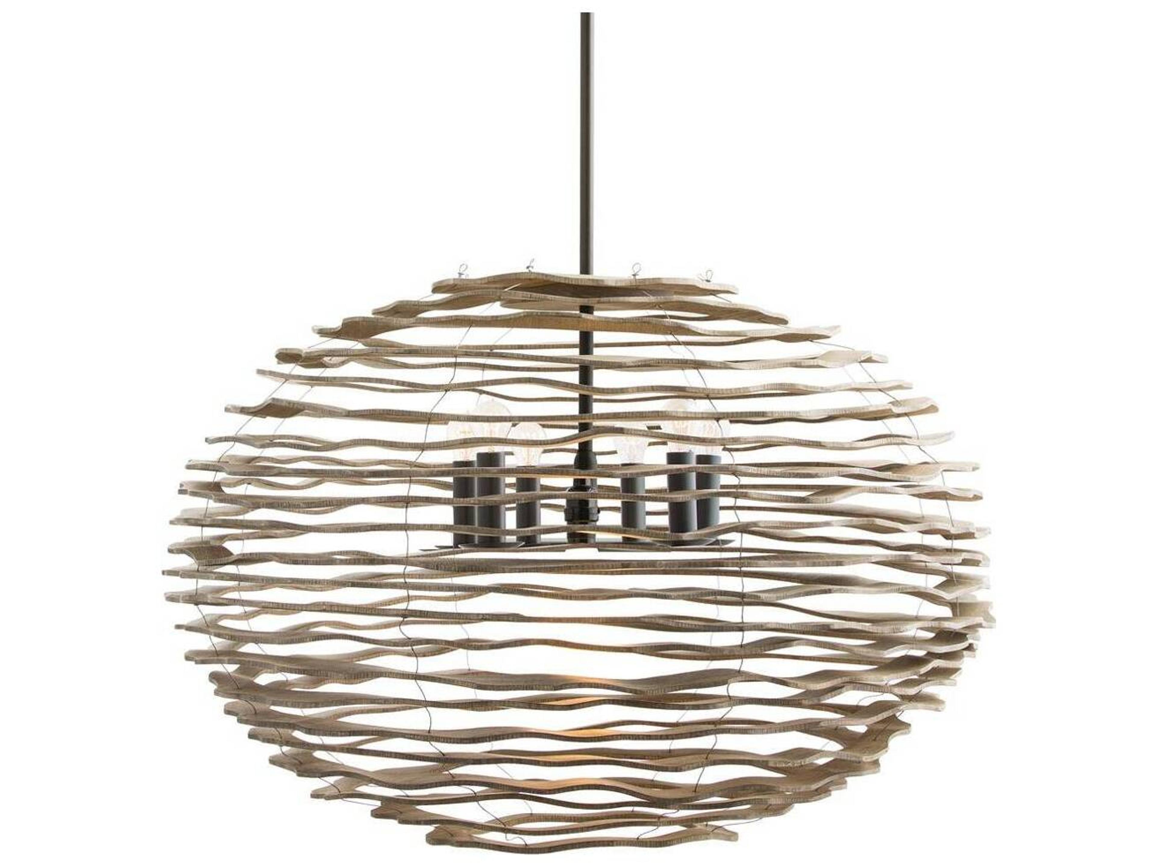 Arteriors Home 6-Light Black Pendant