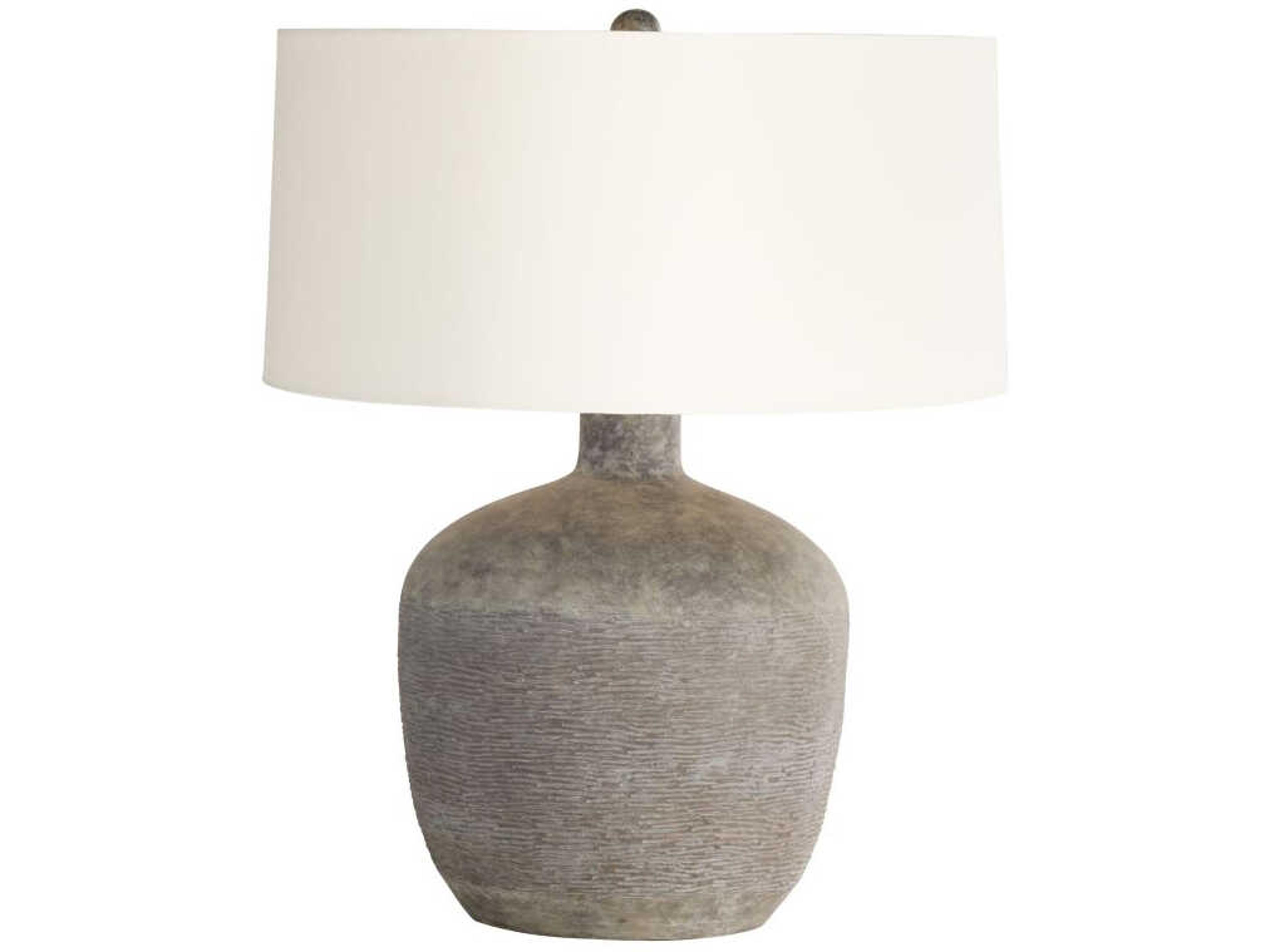 Arteriors Home Navi Rhino Terracotta Gray Buffet Lamp
