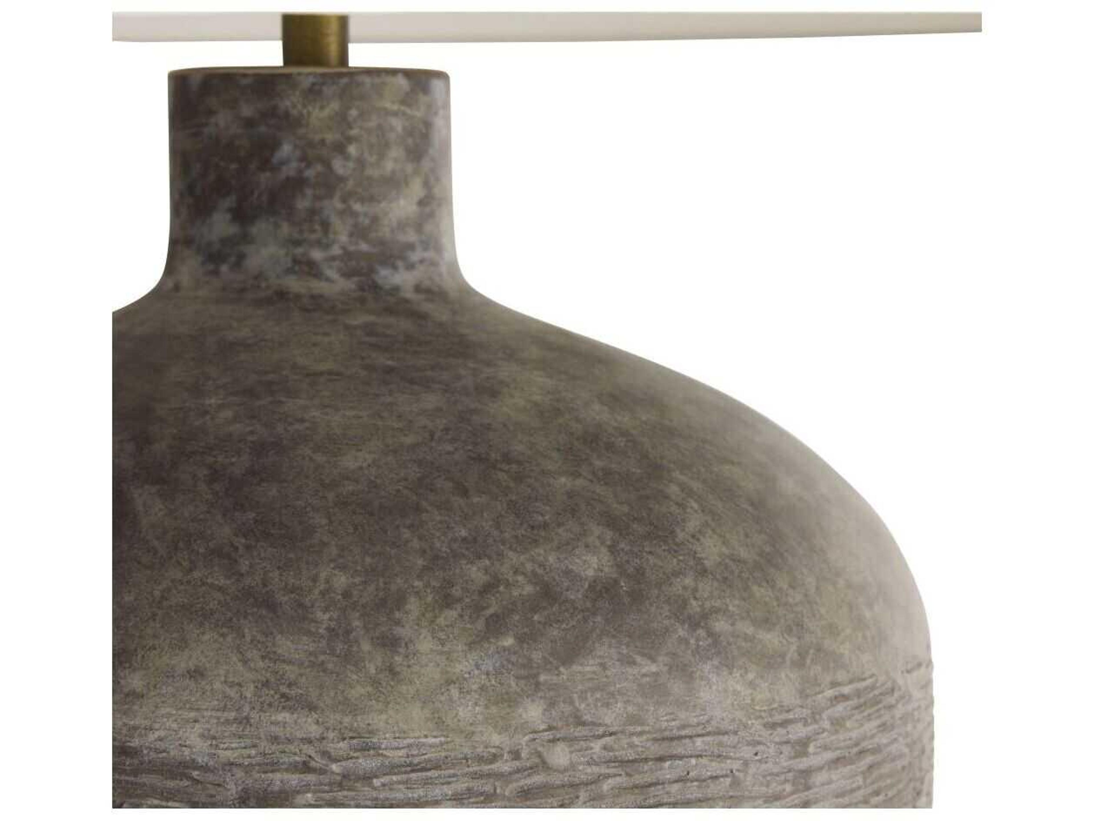 Arteriors Home Navi Rhino Terracotta Gray Buffet Lamp