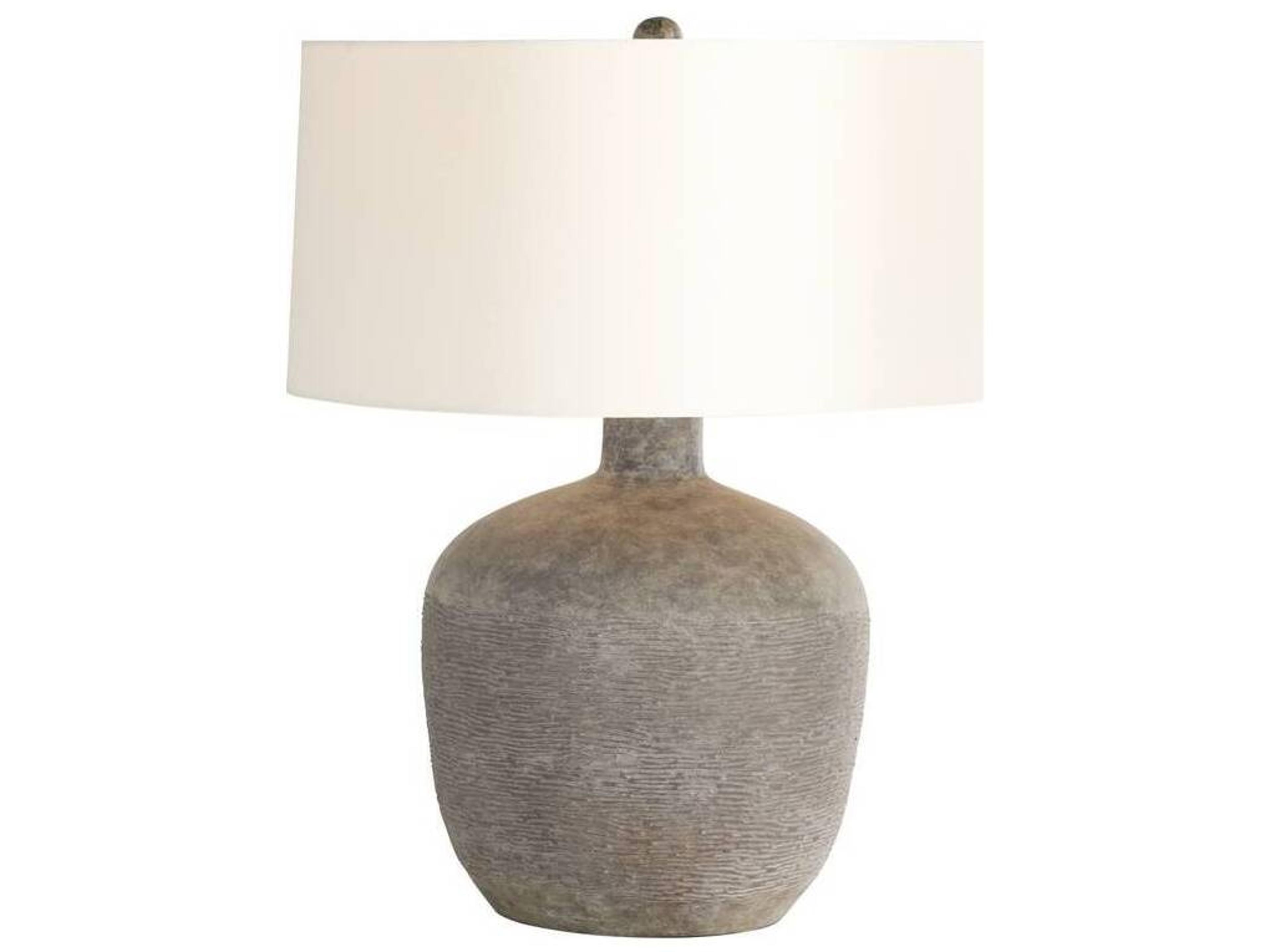 Arteriors Home Navi Rhino Terracotta Gray Buffet Lamp