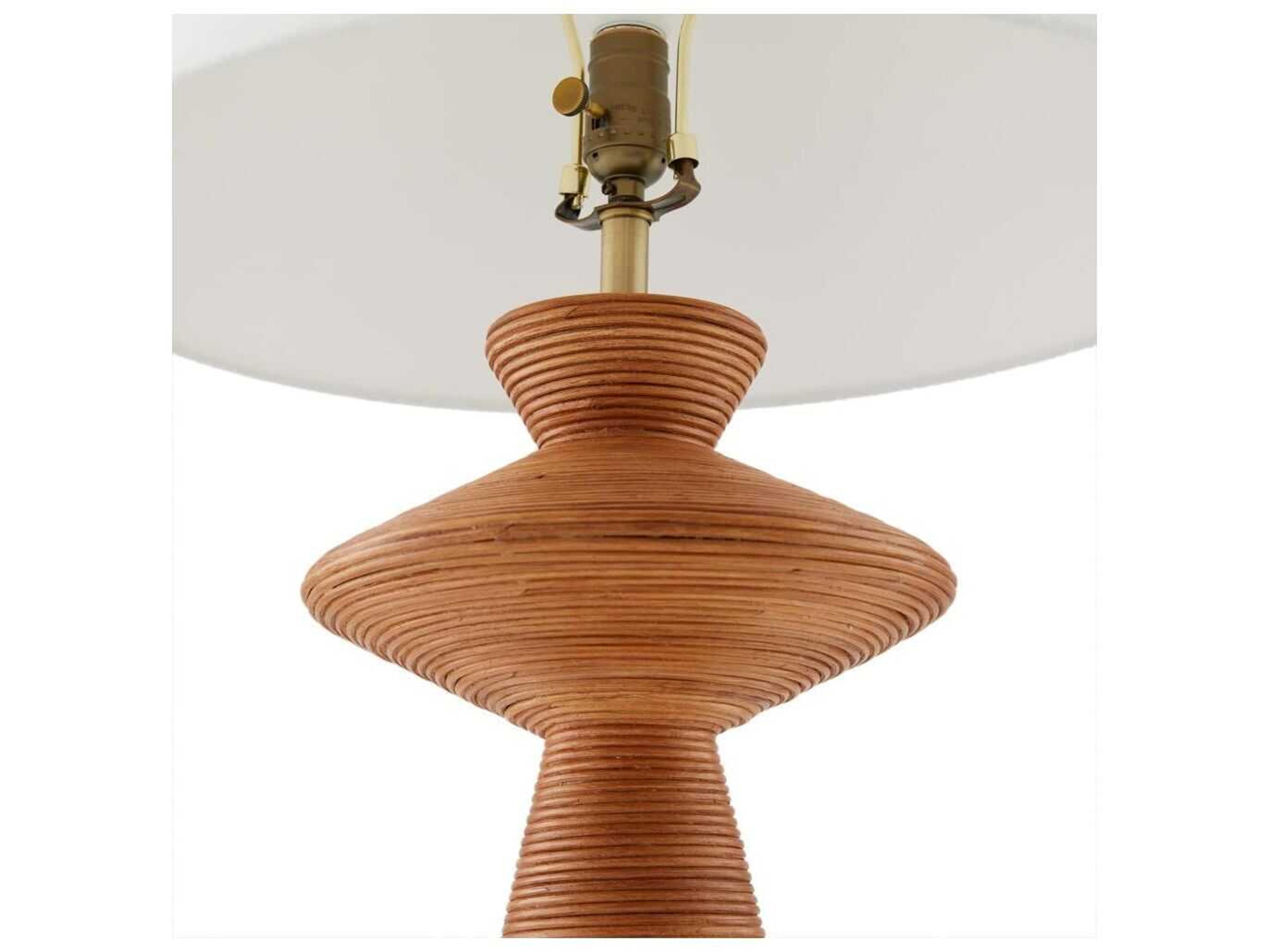 Arteriors Home Palista Honey Rattan Brown Buffet Lamp