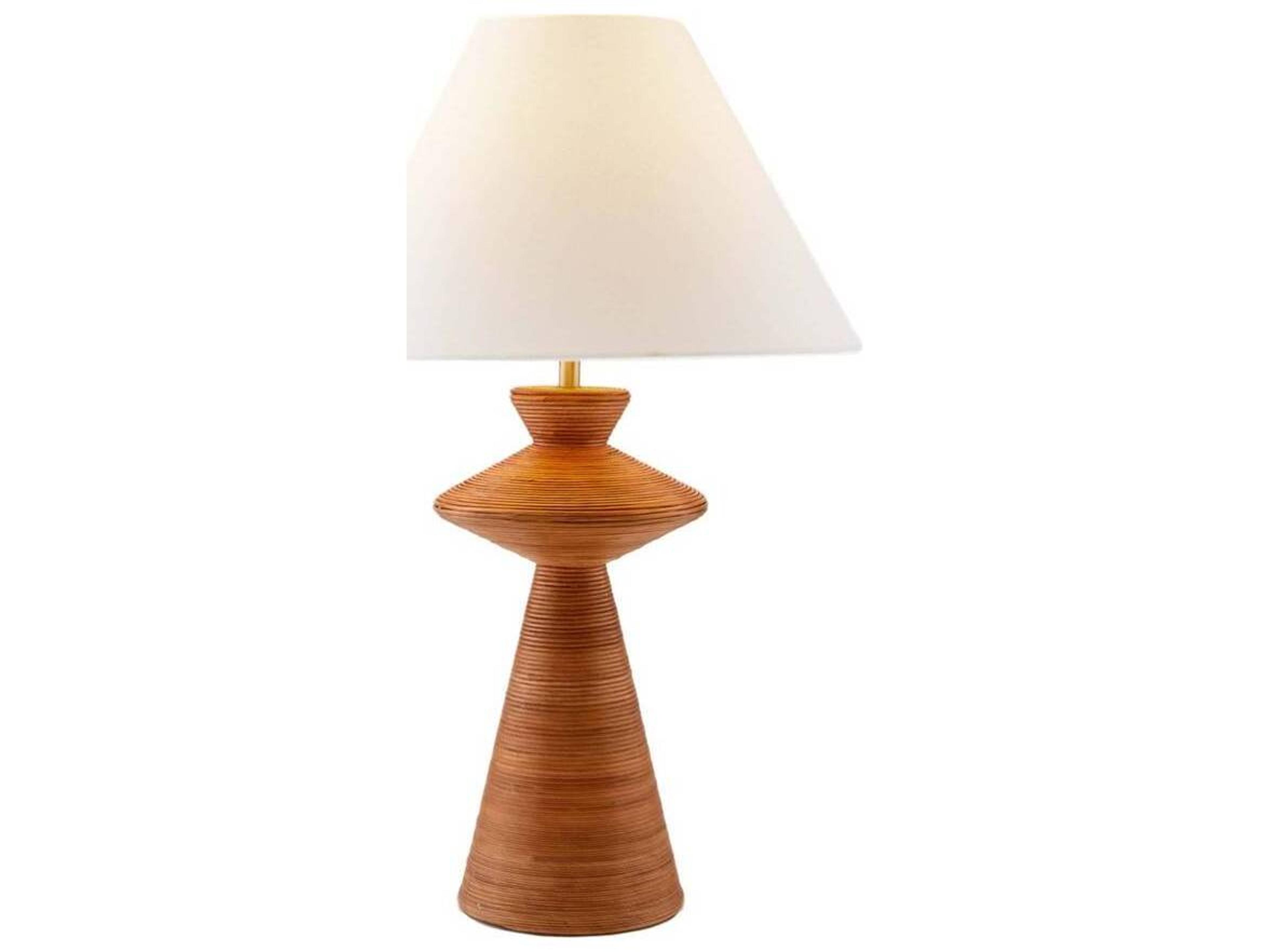 Arteriors Home Palista Honey Rattan Brown Buffet Lamp