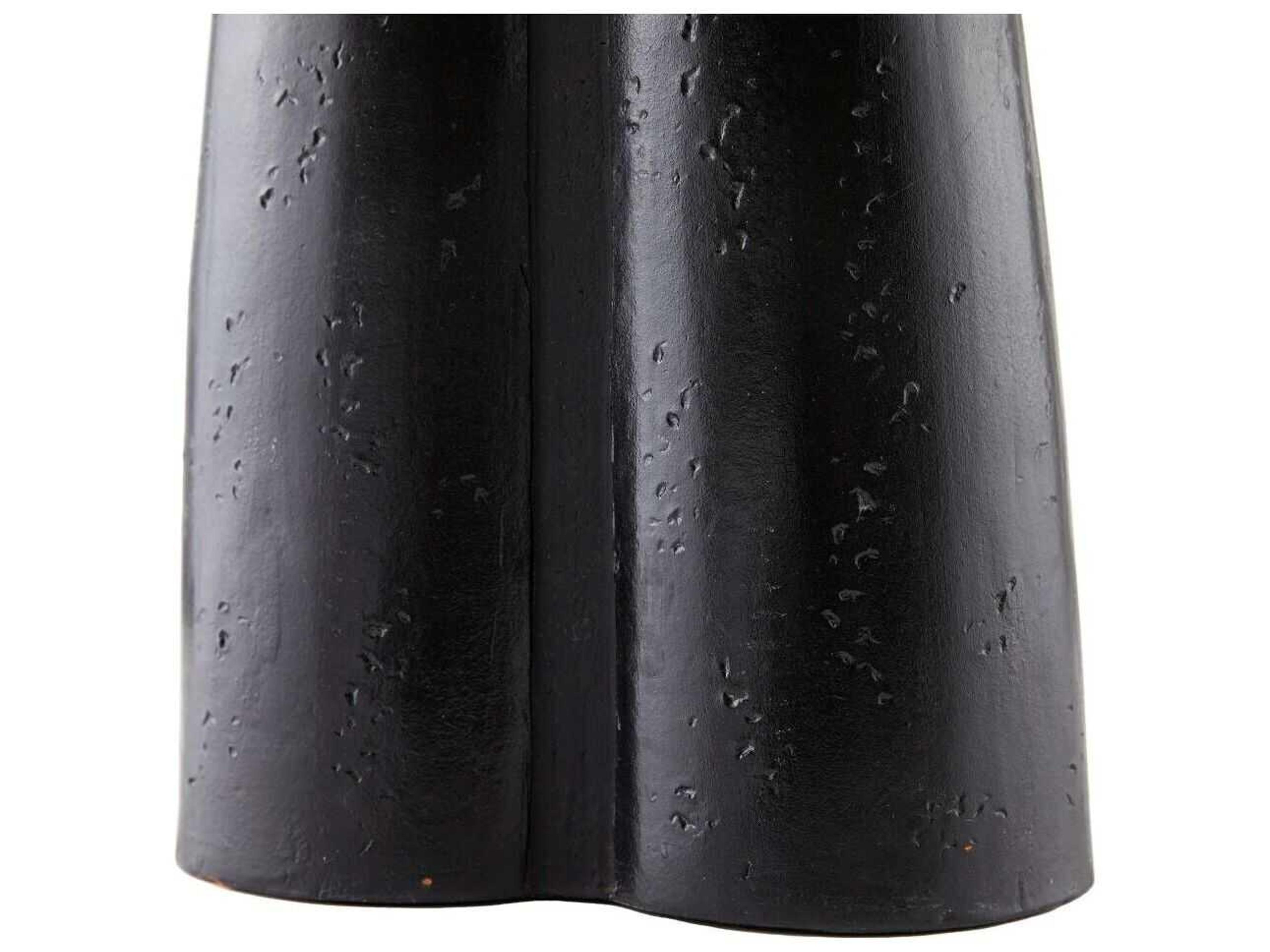Arteriors Home Charcoal Terracotta Black Buffet Lamp