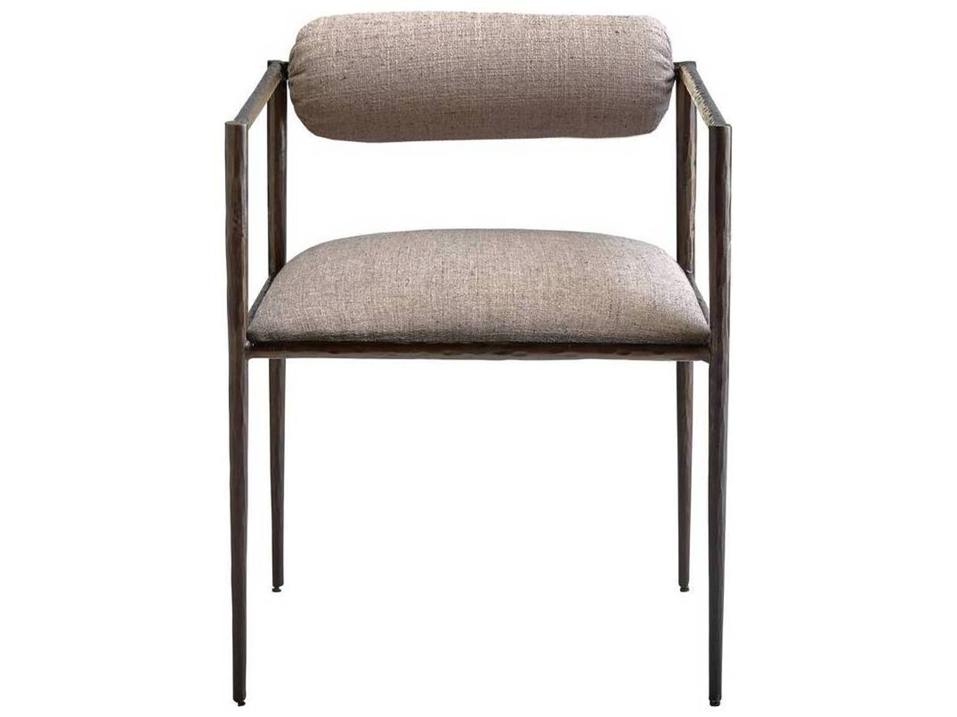 Arteriors Home Barbana Beige Upholstered Arm Dining Chair
