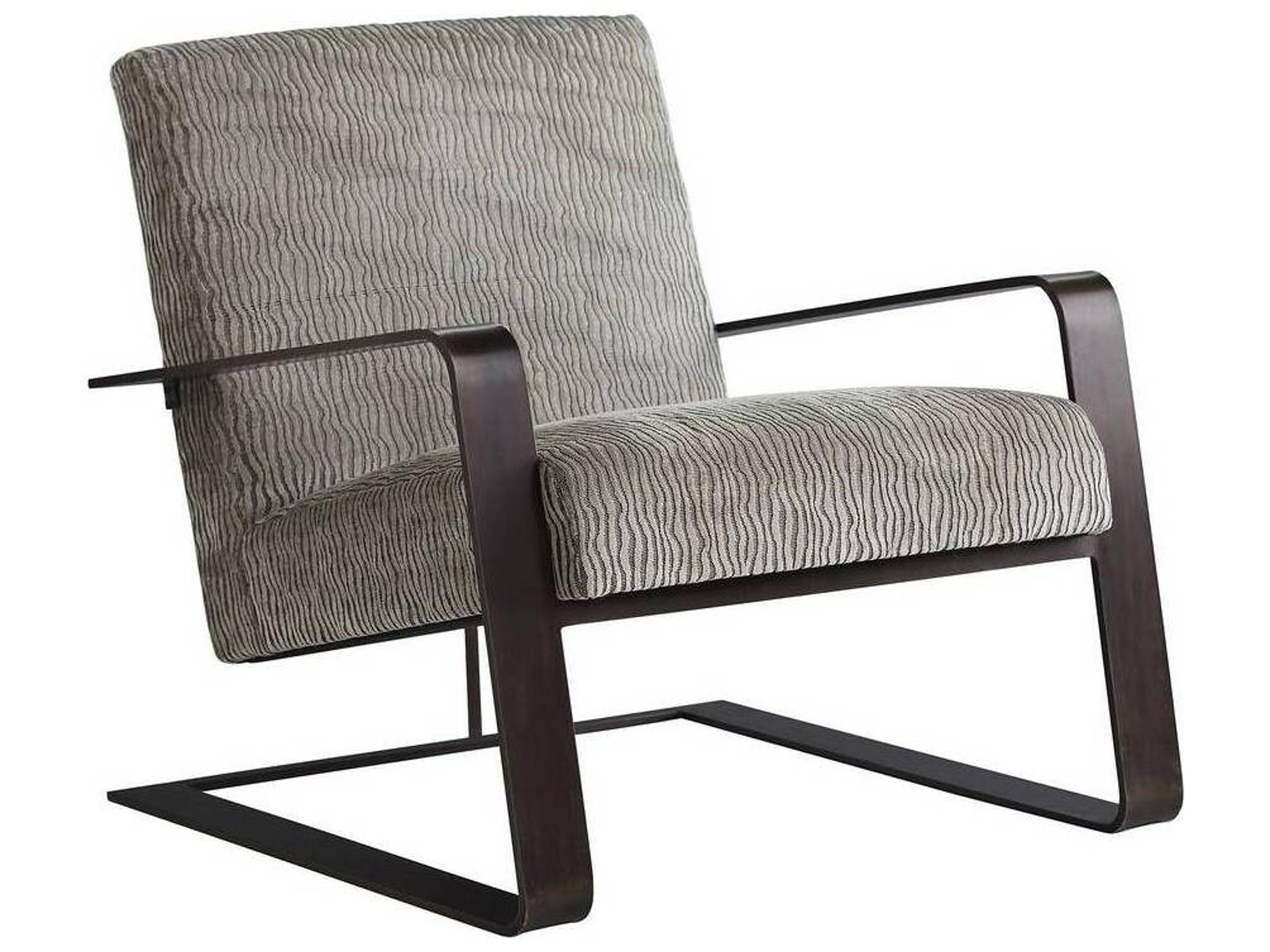 Arteriors Home Torcello Gray Velvet Accent Chair