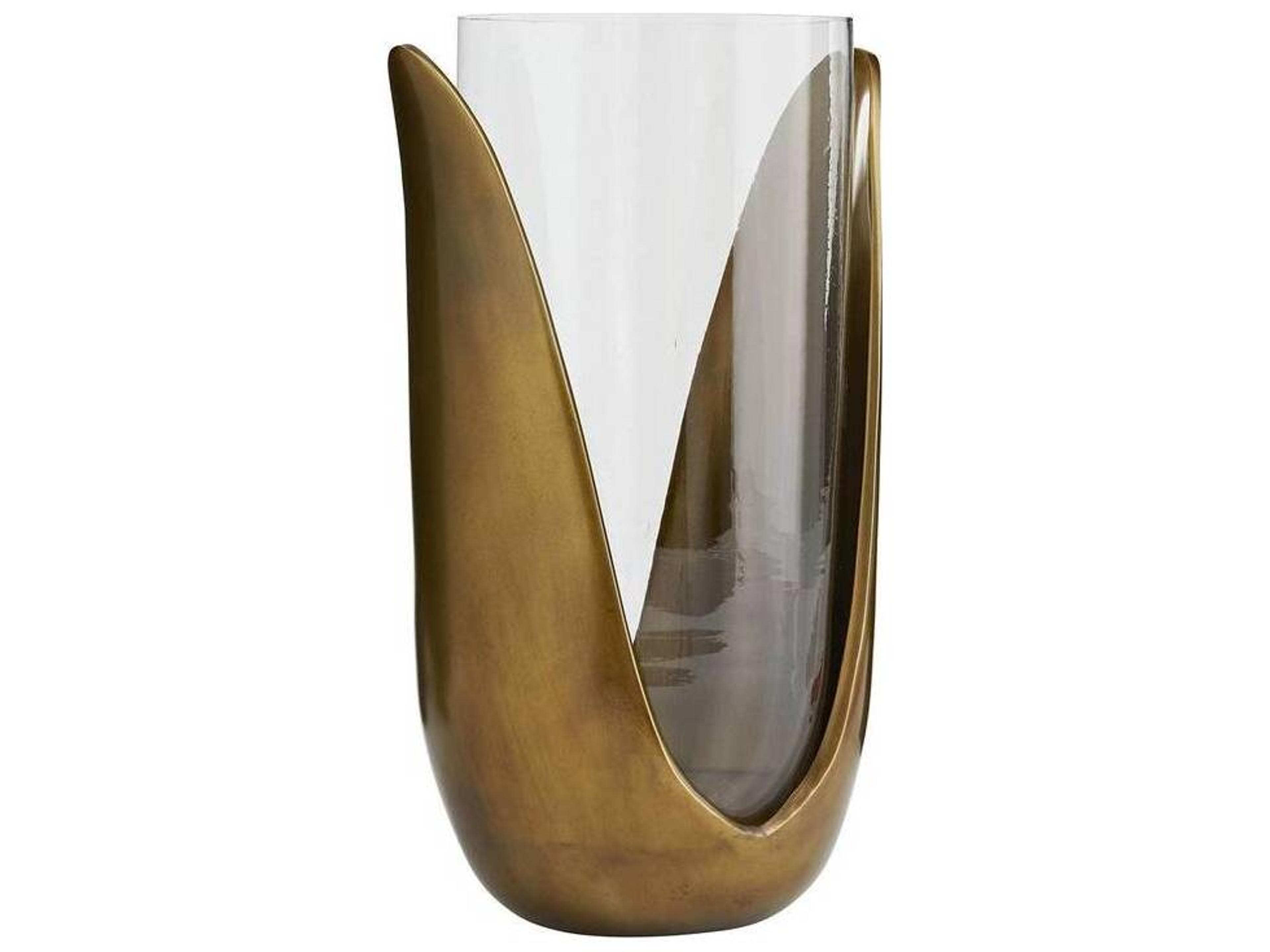 Vase Set Sonia Antique Brass Cast Aluminum