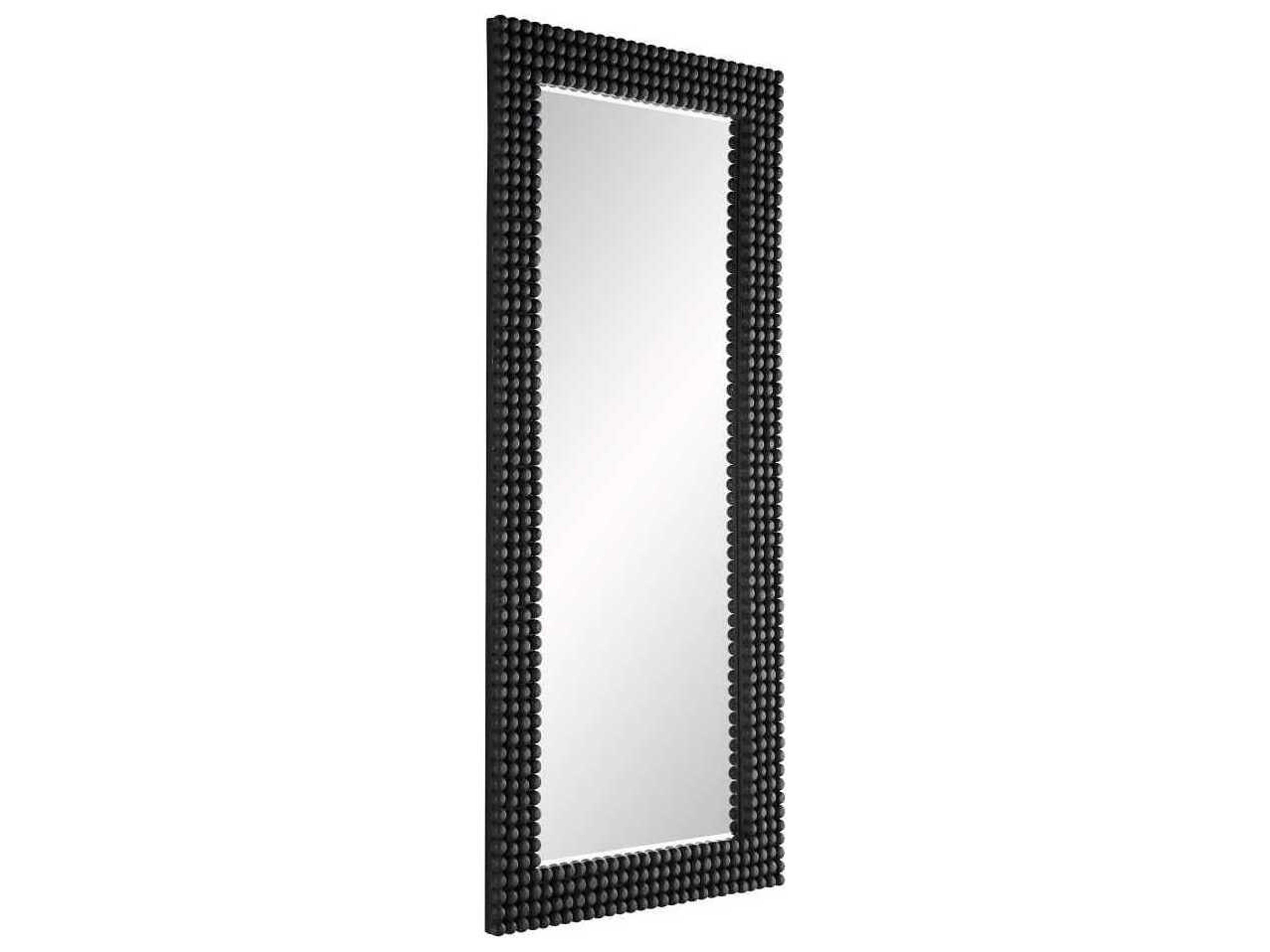 Arteriors Home Paxton  Black Stained Rectangular Floor Mirror