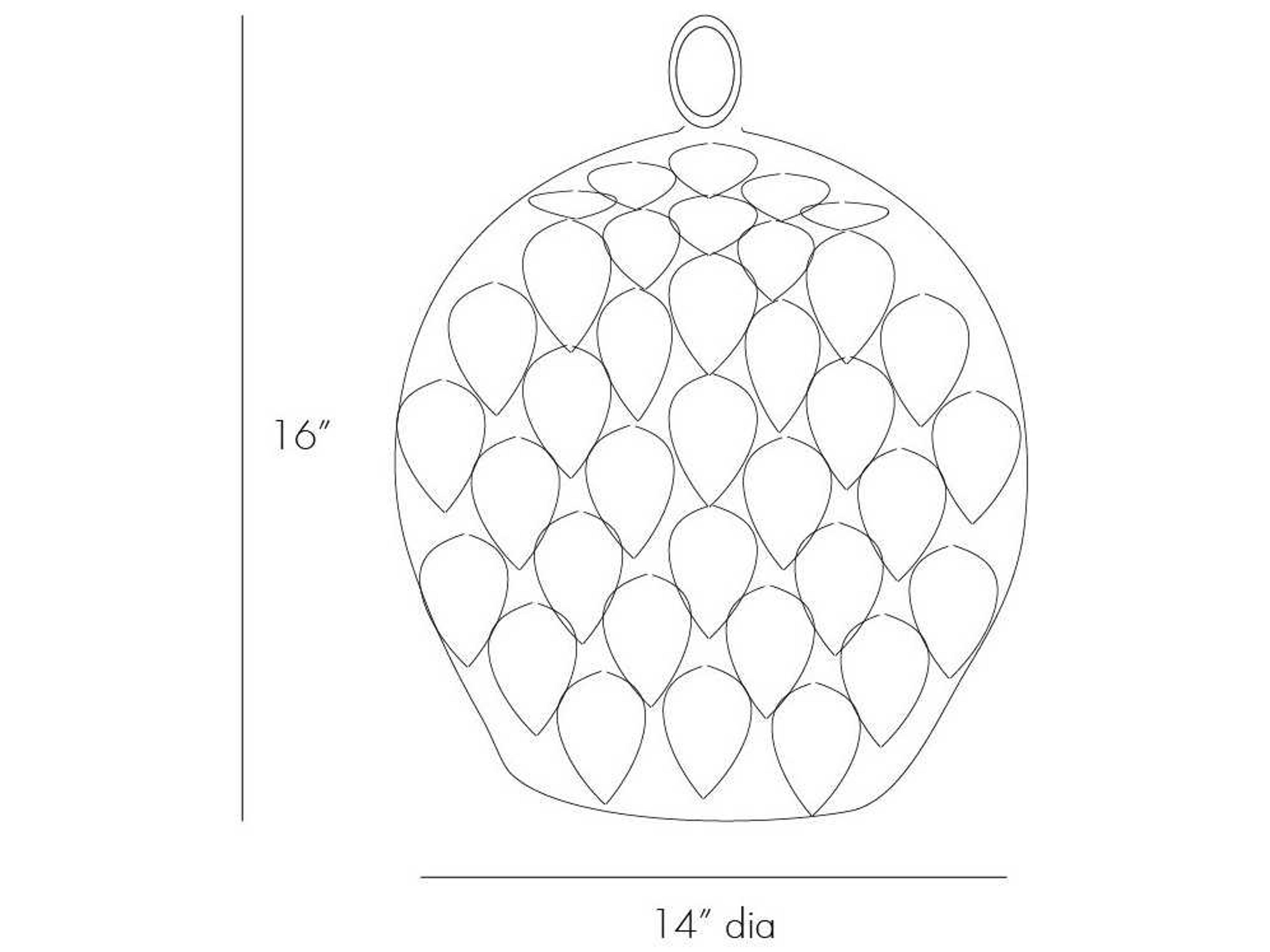 Arteriors Home Osgood 1-Light Antique Gold Leaf Bell Pendant