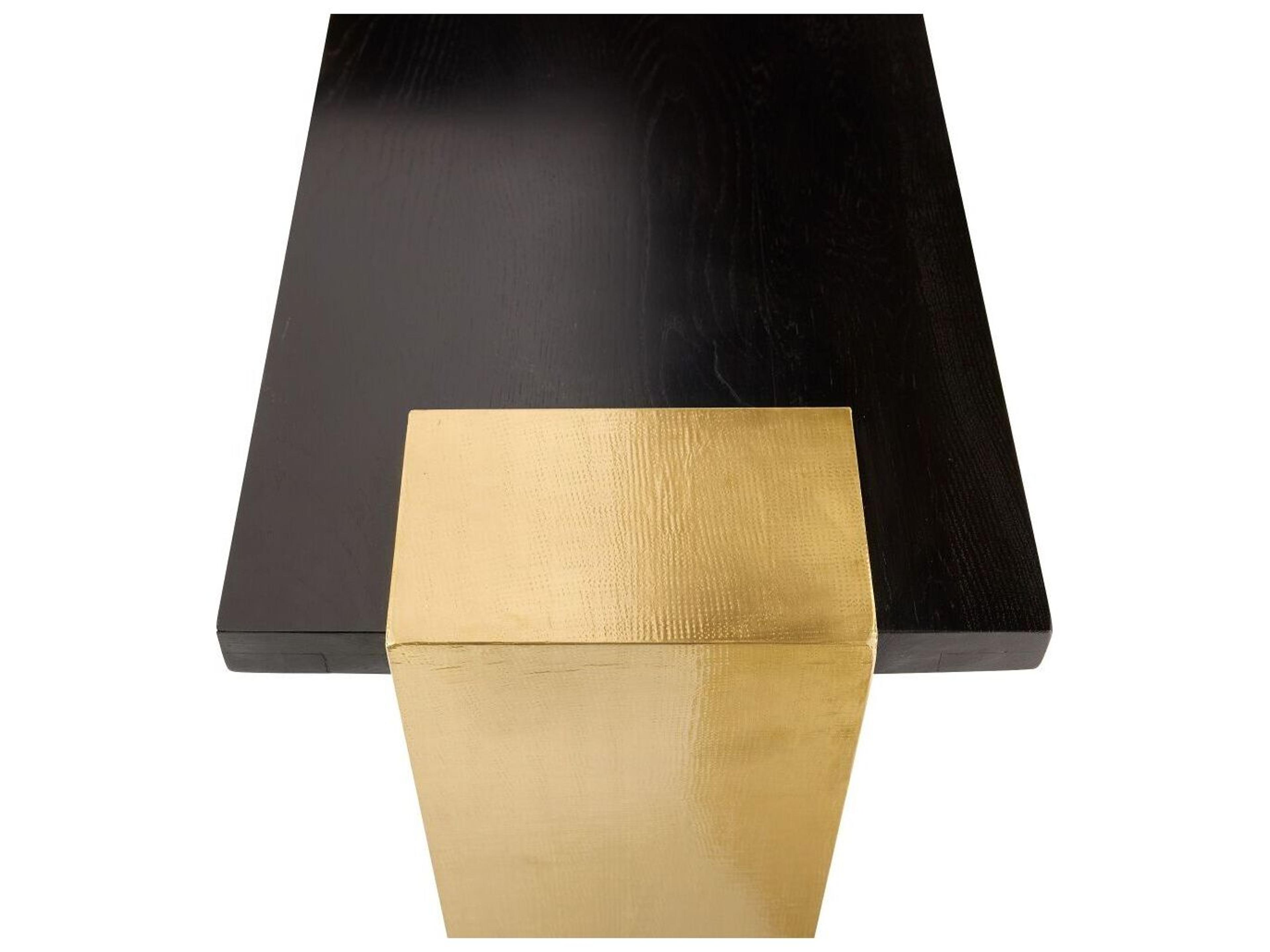 Arteriors Home Rectangular Wood Ebony Orsen Console Table