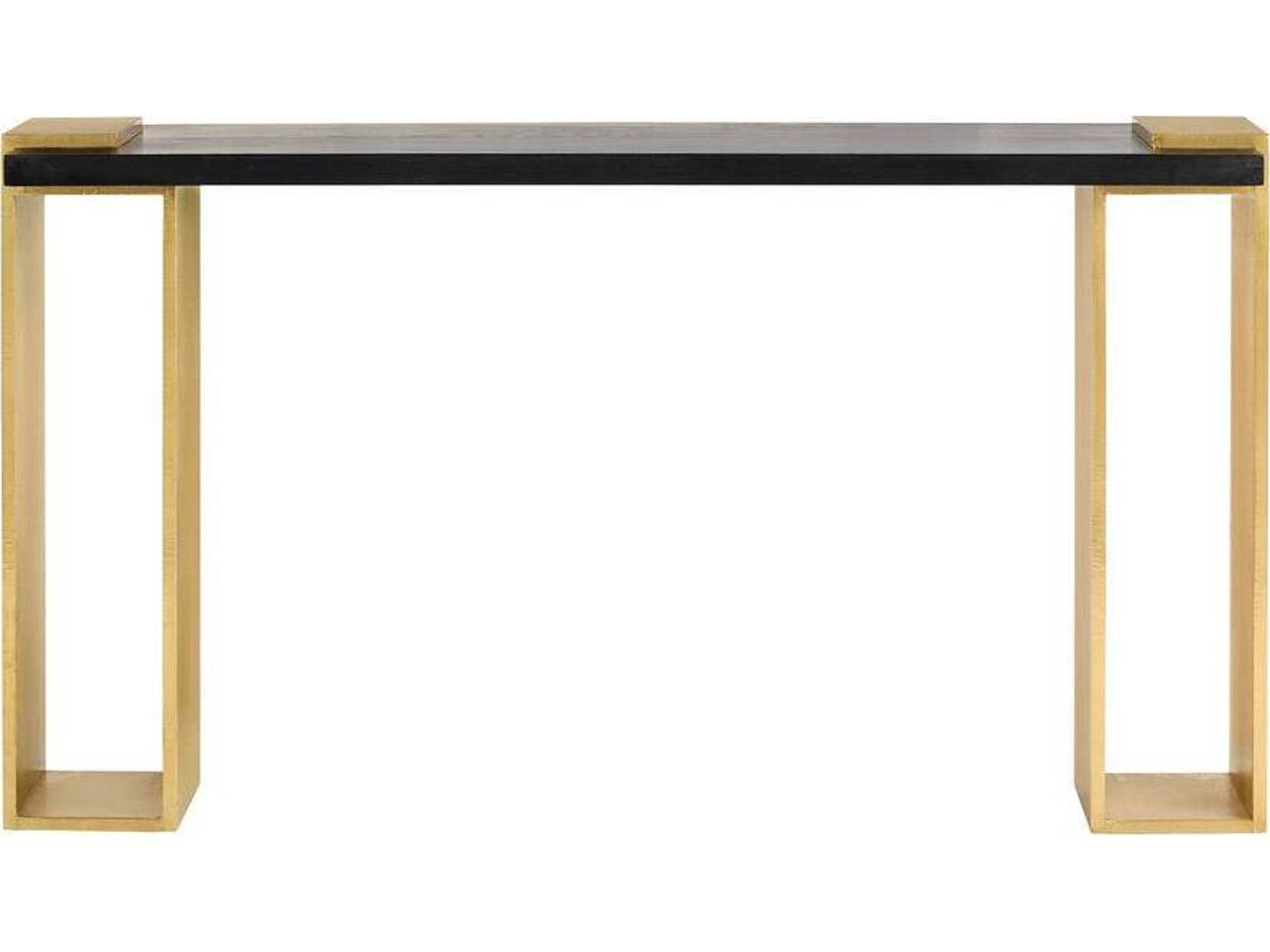 Arteriors Home Rectangular Wood Ebony Orsen Console Table