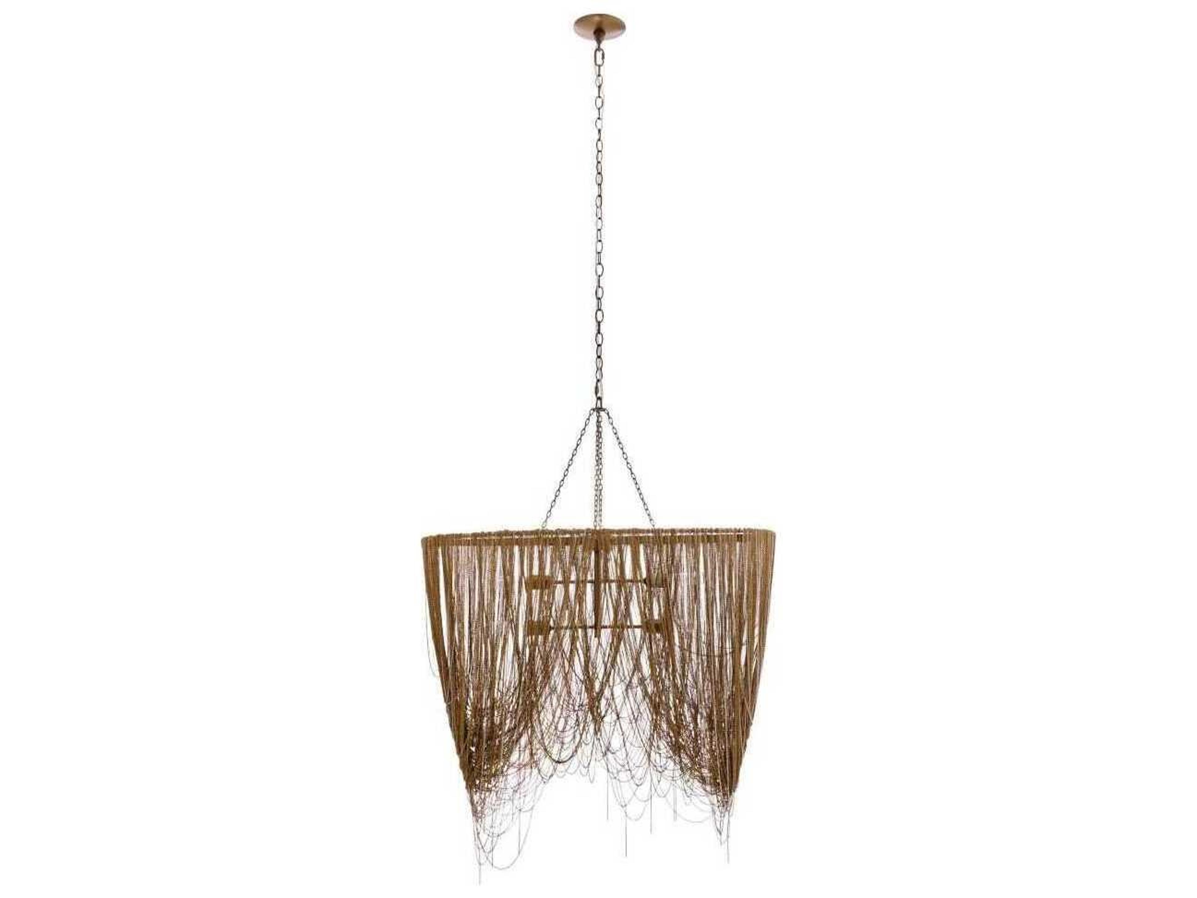 Arteriors Home Layla 4-Light Antique Brass Island Pendant