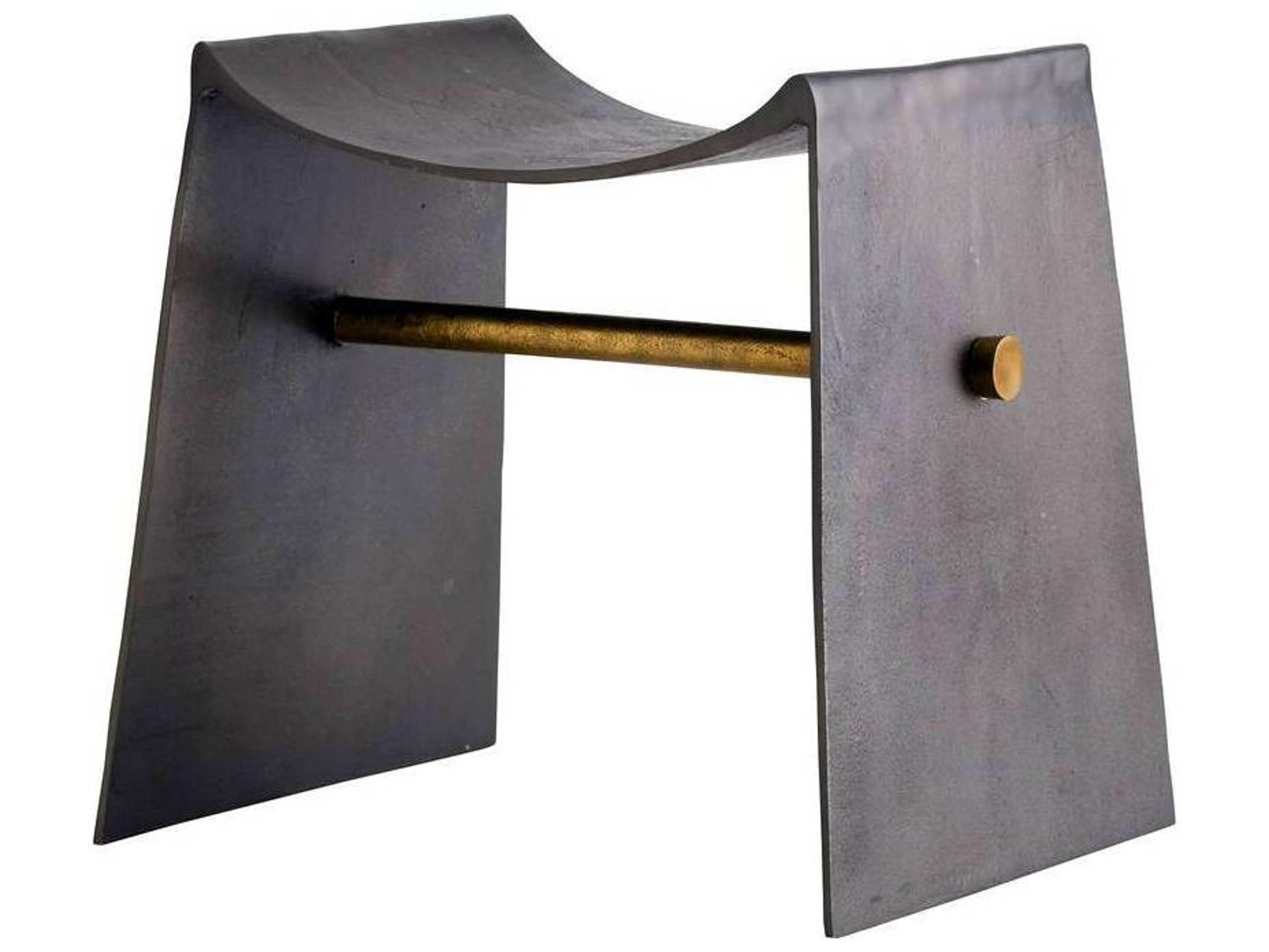 Arteriors Home Montez Blackened Accent Stool