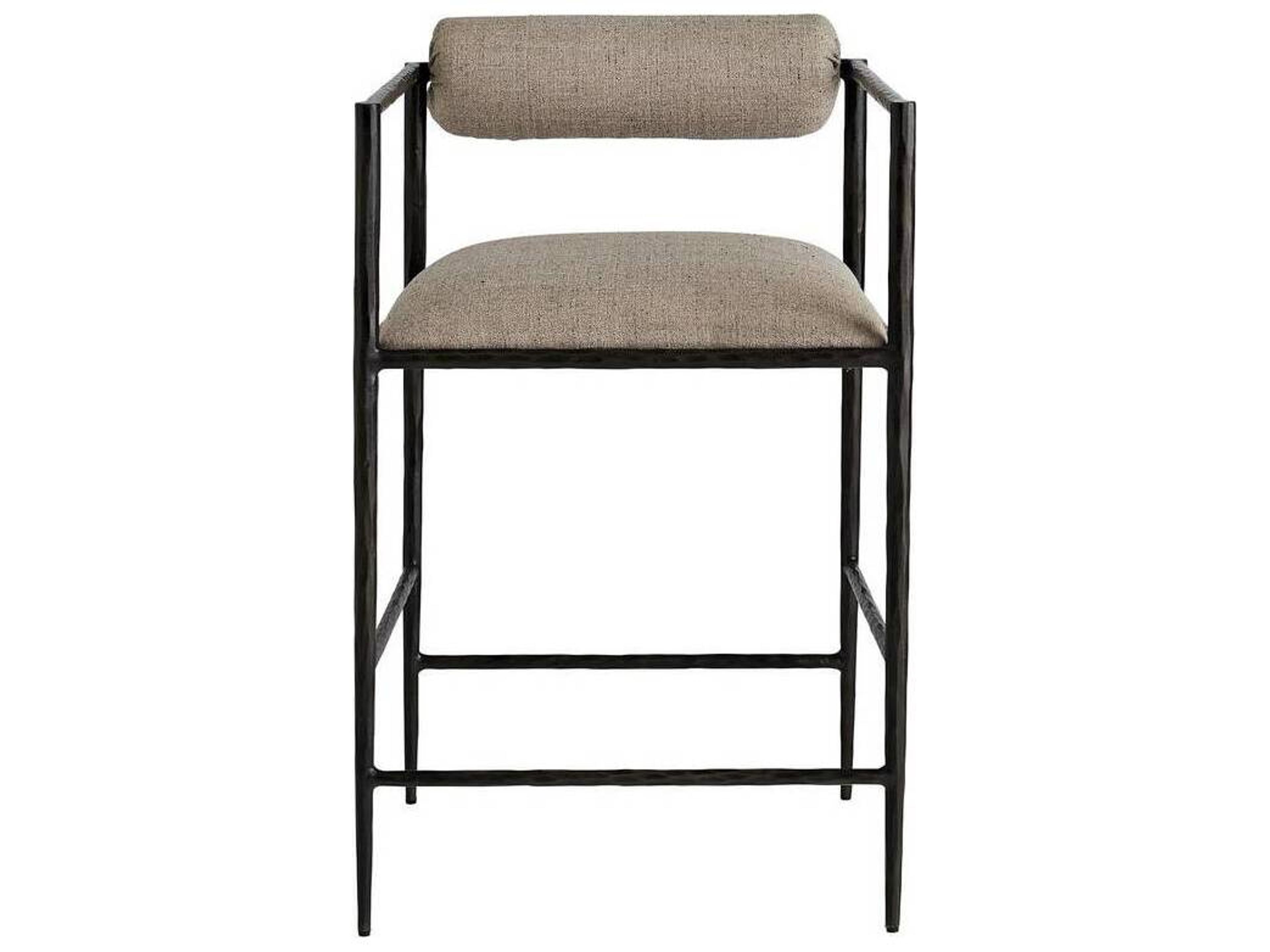 Arteriors Barbana Counter Stool Natural Iron Hand Forged