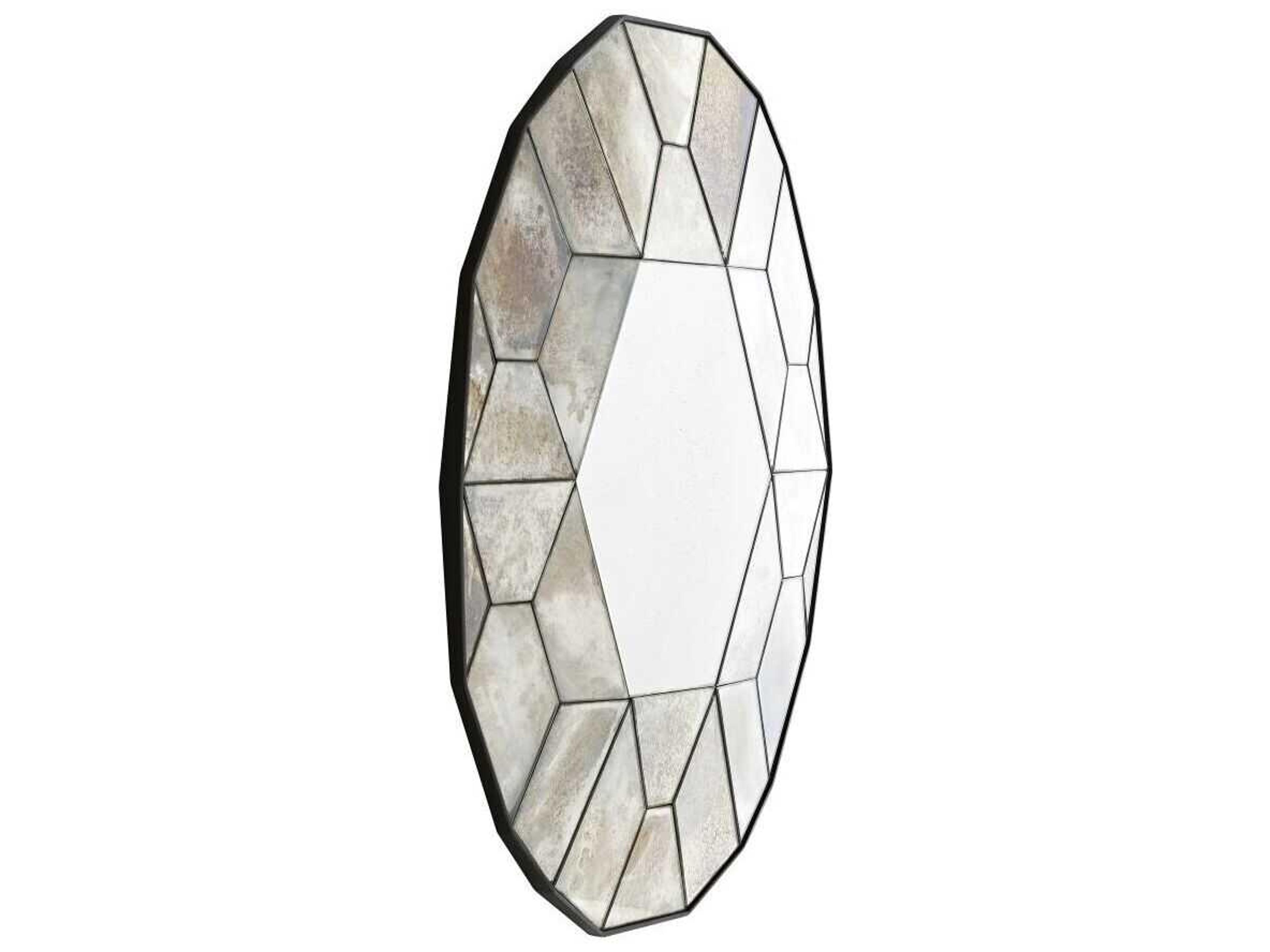 Callen Wall Mirror Natural Iron Geometric