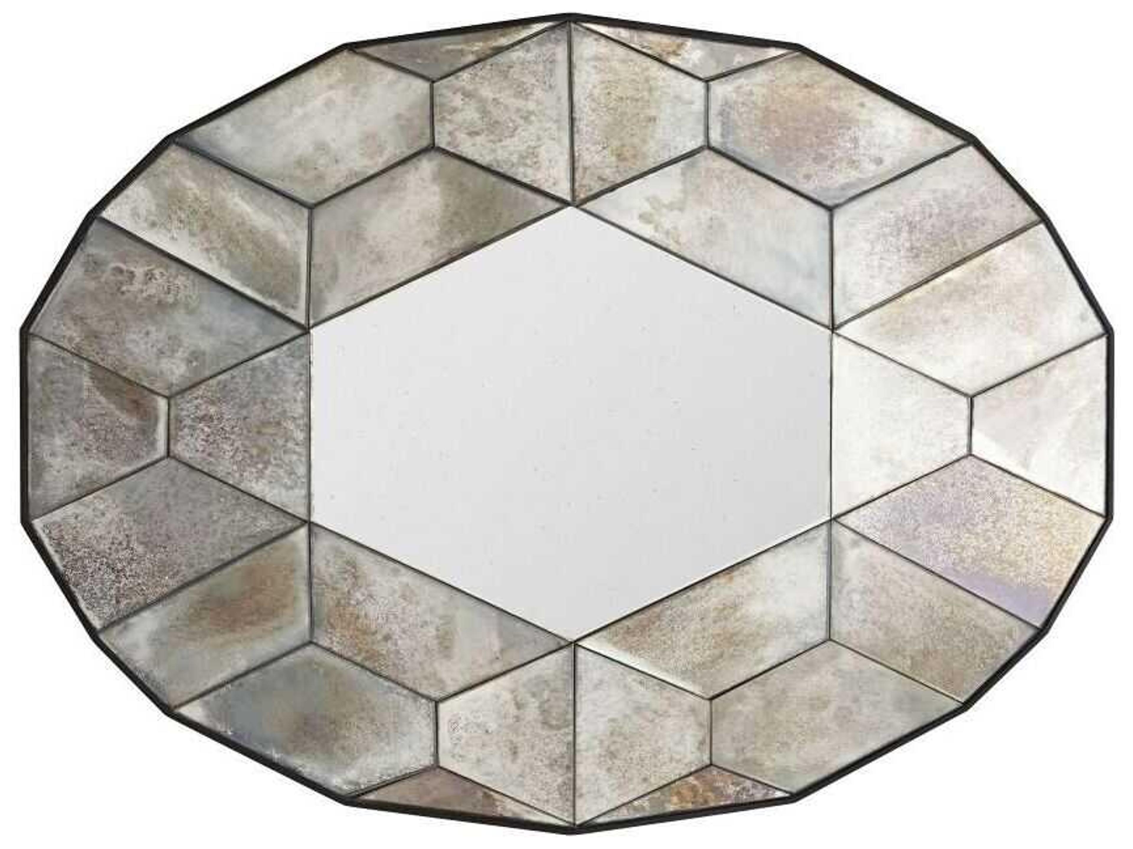 Arteriors Home Callen Natural Iron Oval Wall Mirror