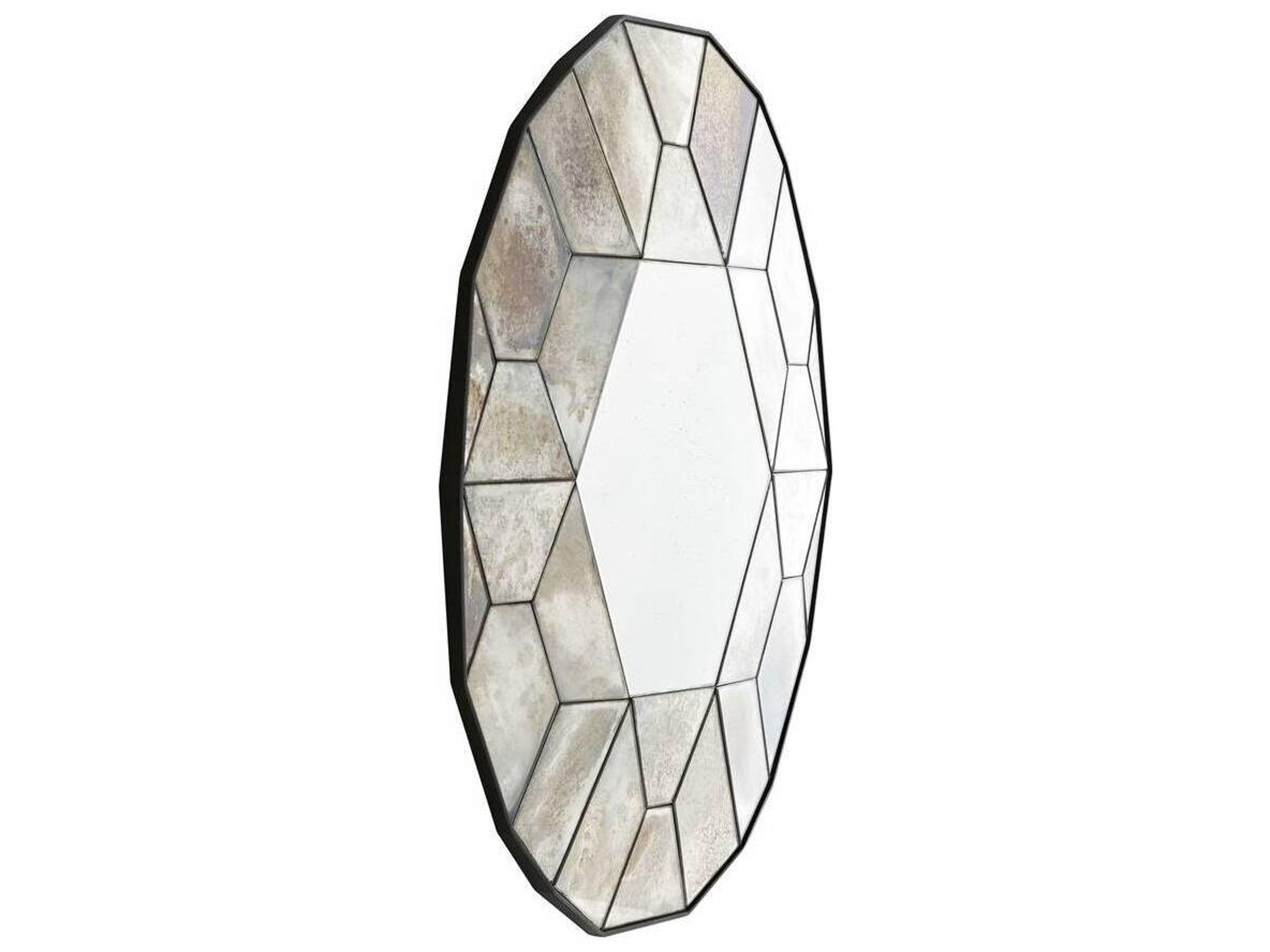 Arteriors Home Callen Natural Iron Oval Wall Mirror