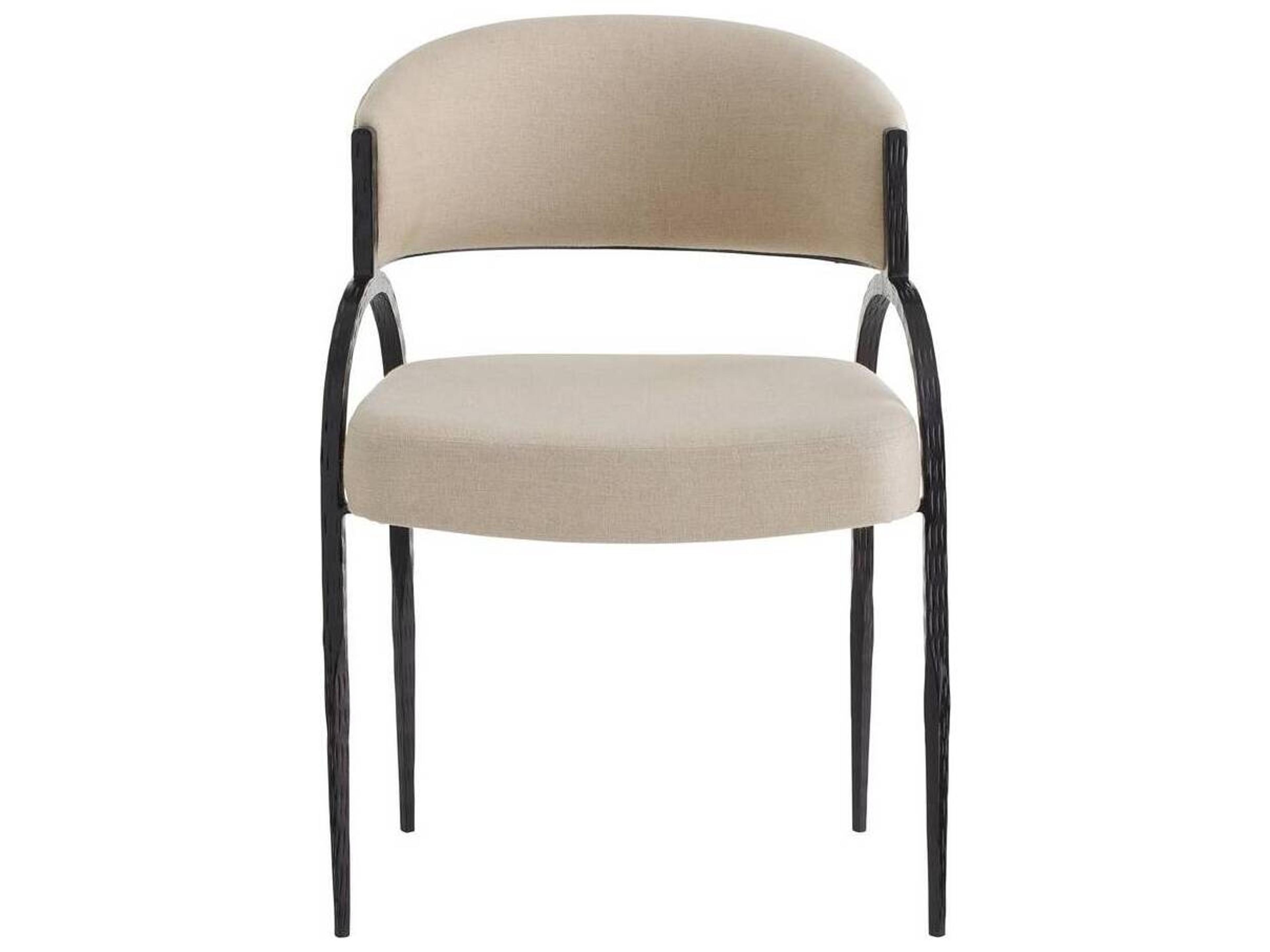 Arteriors Home Bahati Beige Upholstered Armless Dining Chair