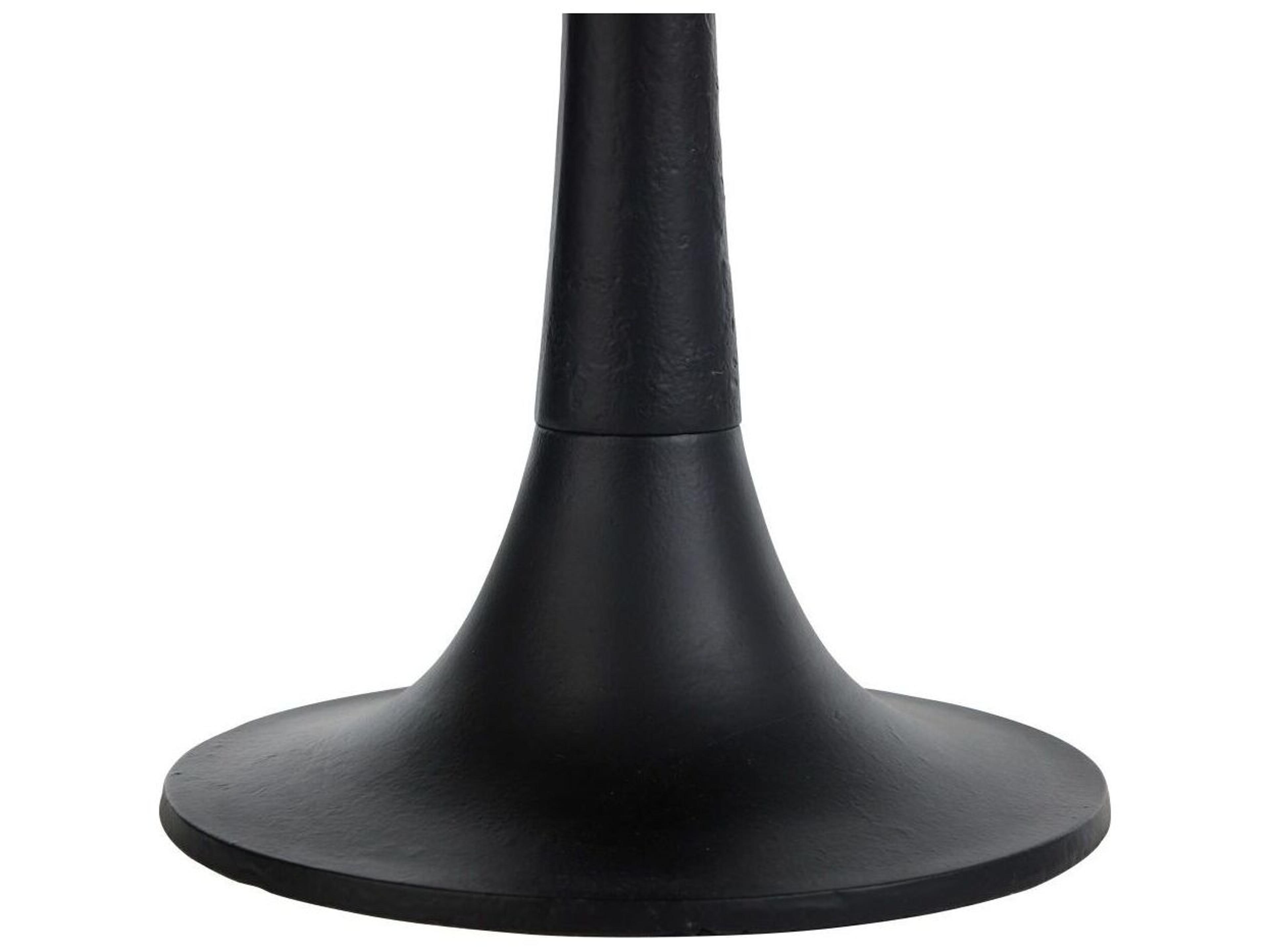 Arteriors Home Round Glass Natural Iron Eric End Table