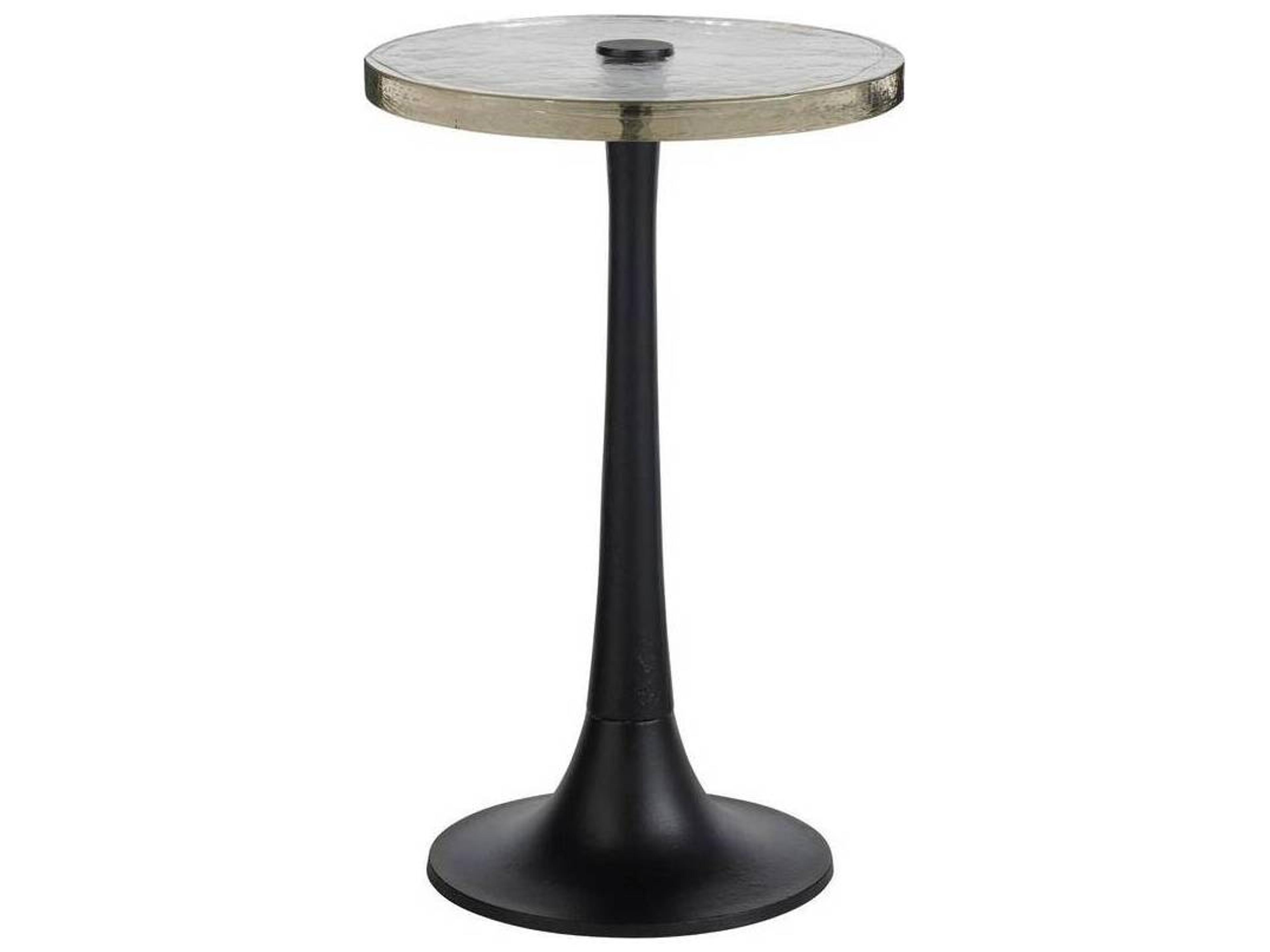 Eric Accent Table Modern Glass Top