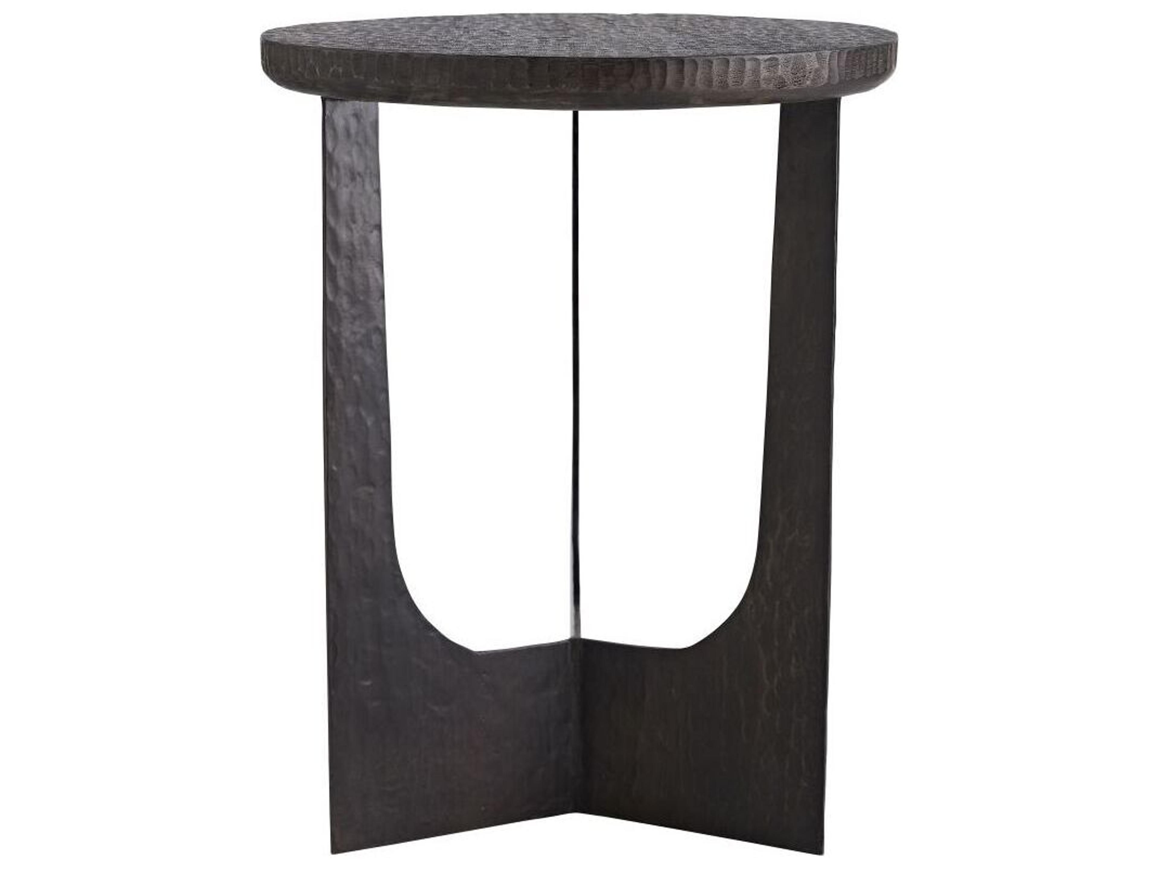Dustin Accent Table Black Waxed Mango Wood