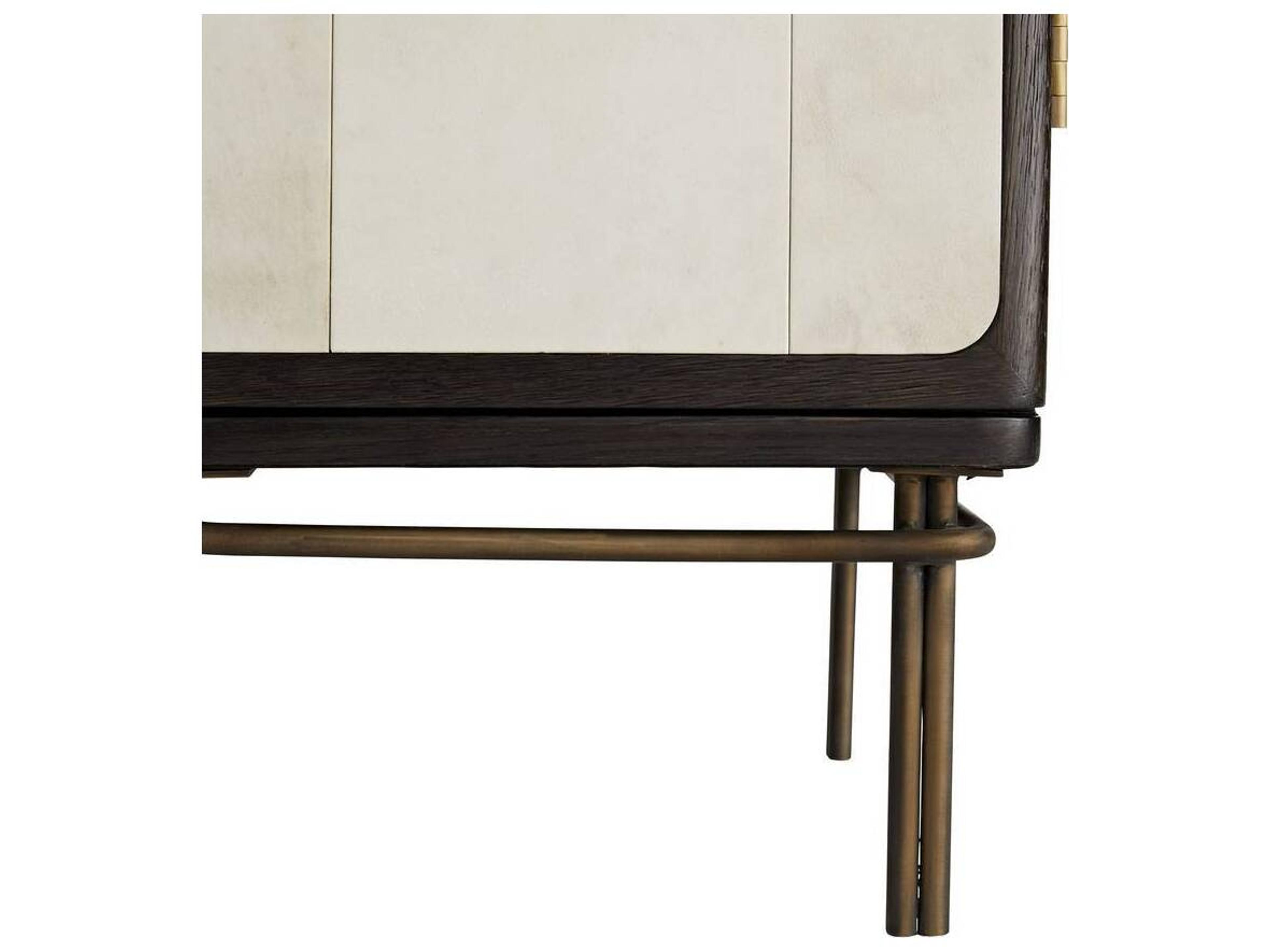 Arteriors Home Edison Ebony Brown Oak Wood Accent Chest