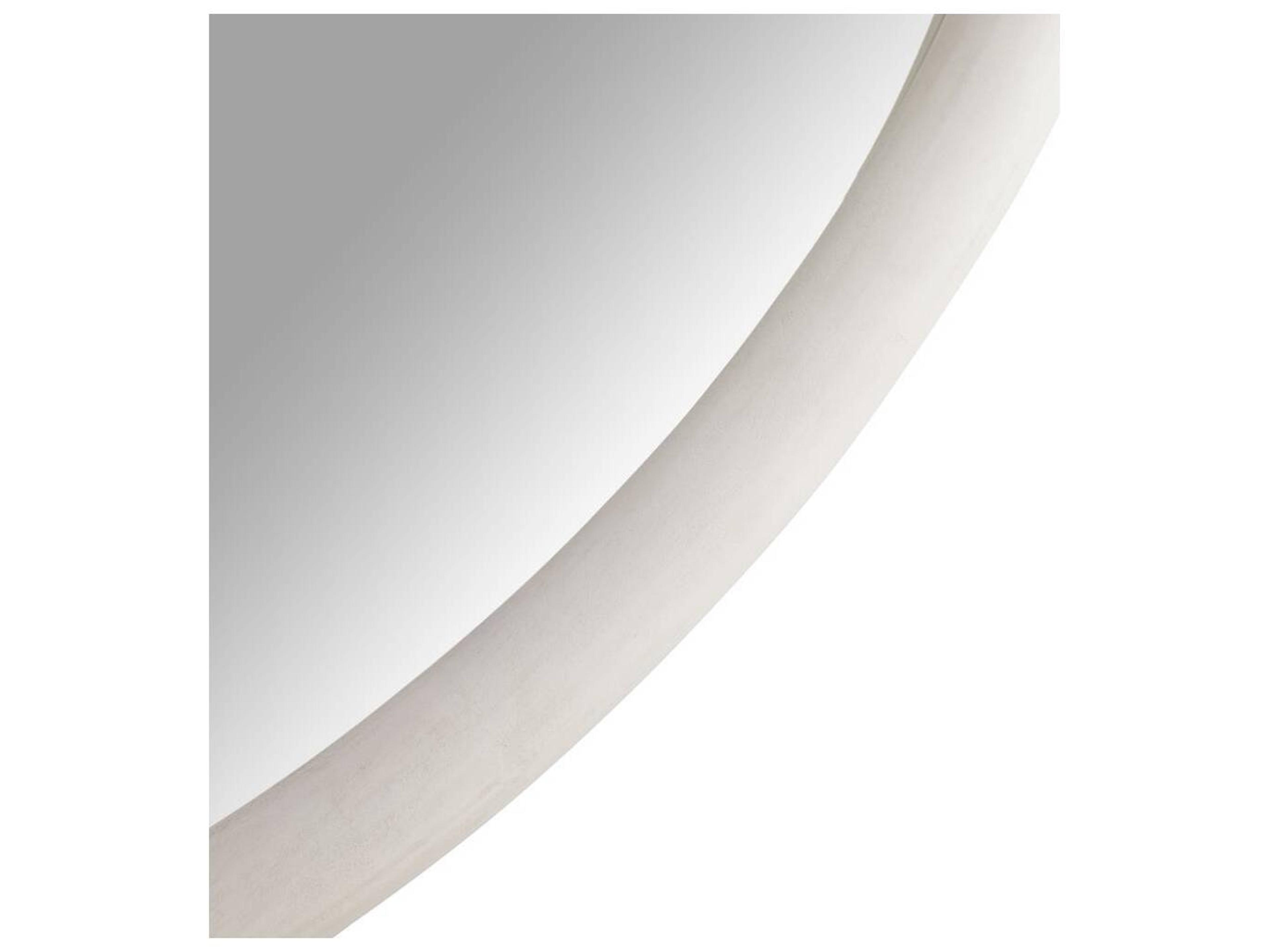 Arteriors Home Lesley Whitewash Round Floor Mirror