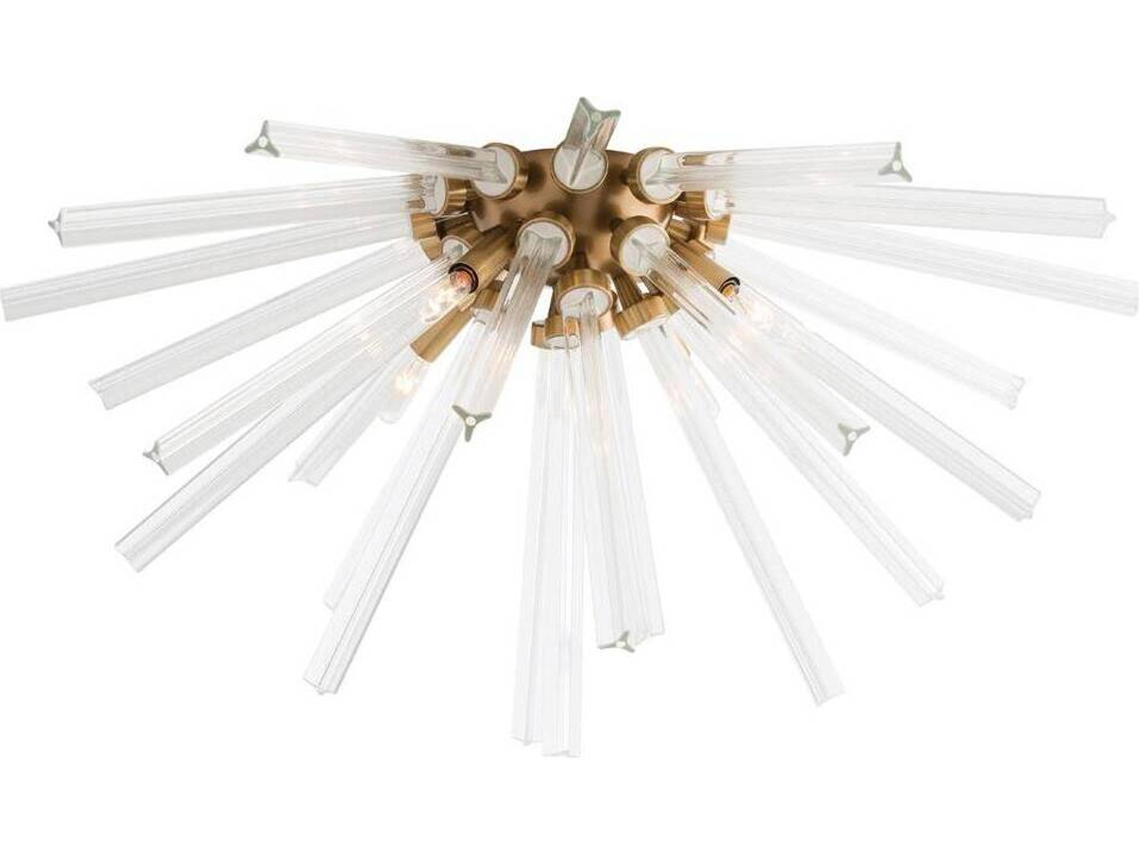 Arteriors Home Hanley 4-Light Antique Brass Sputnik Flush Mount