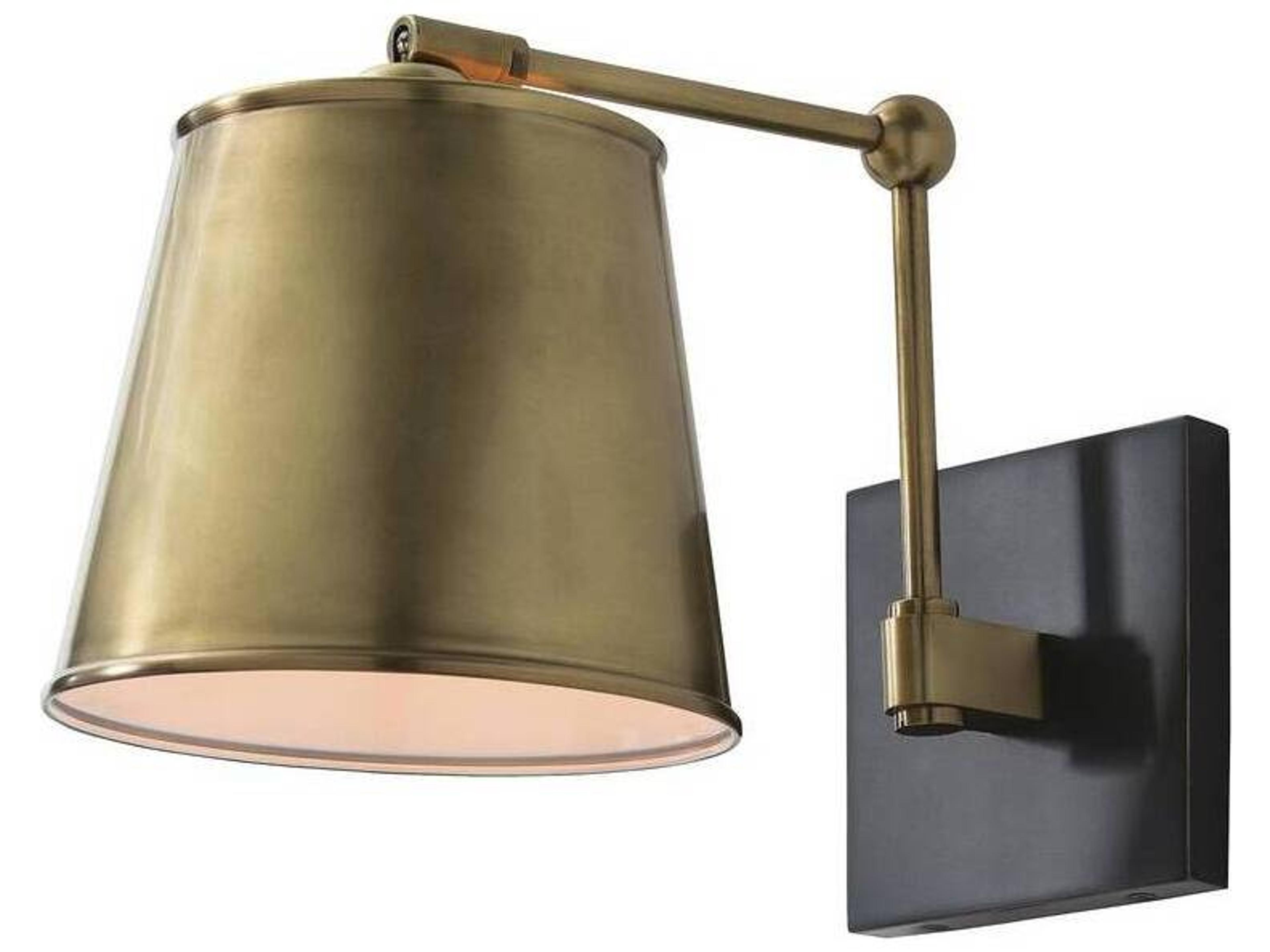 Wall Sconce Watson Antique Brass Midcentury Adjustable