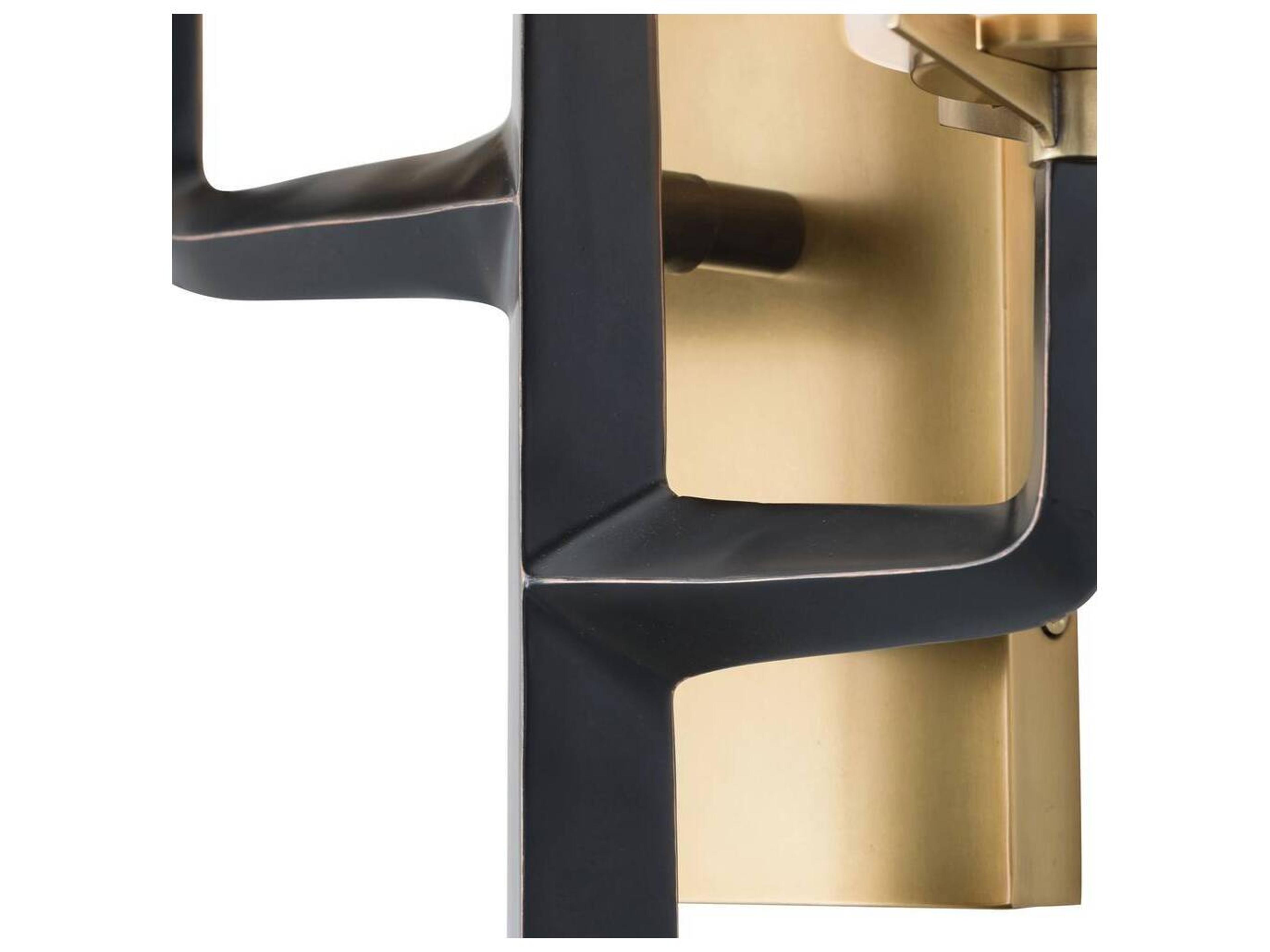 Arteriors Home Griffin 3-Light Bronze Antique Brass Wall Sconce