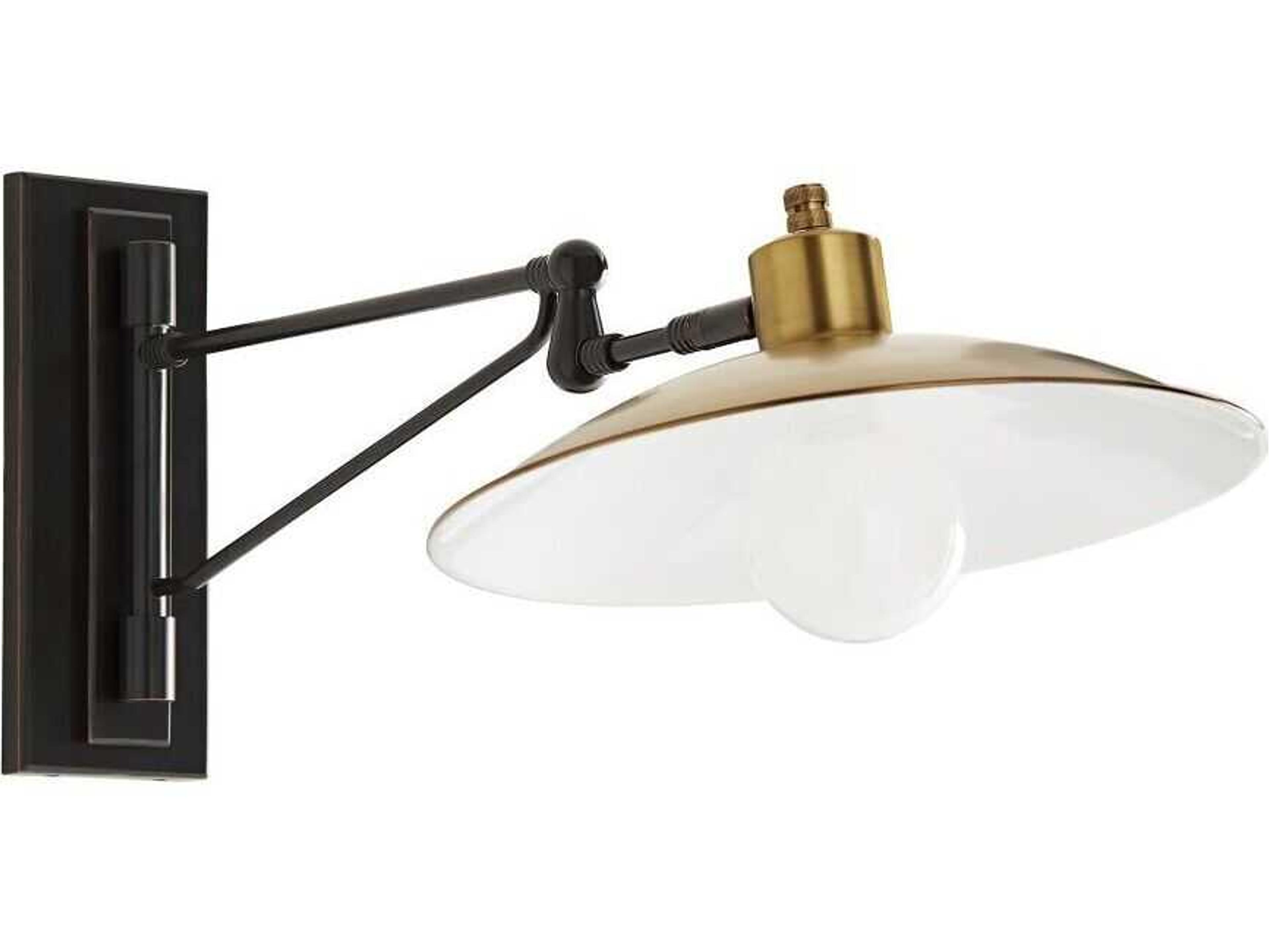 Arteriors Home Nox 1-Light Bronze Antique Brass Swing Wall Sconce