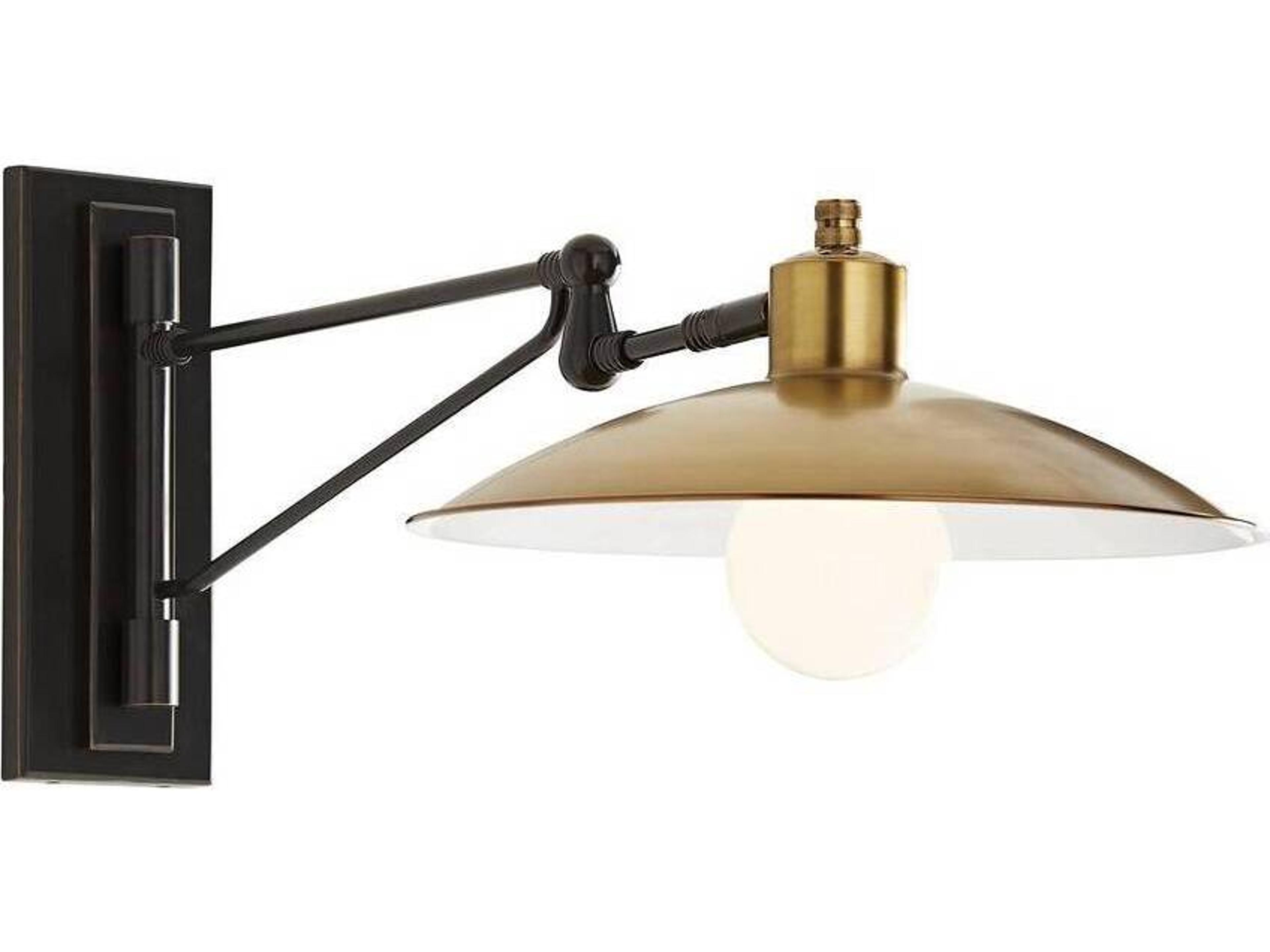 Arteriors Home Nox 1-Light Bronze Antique Brass Swing Wall Sconce