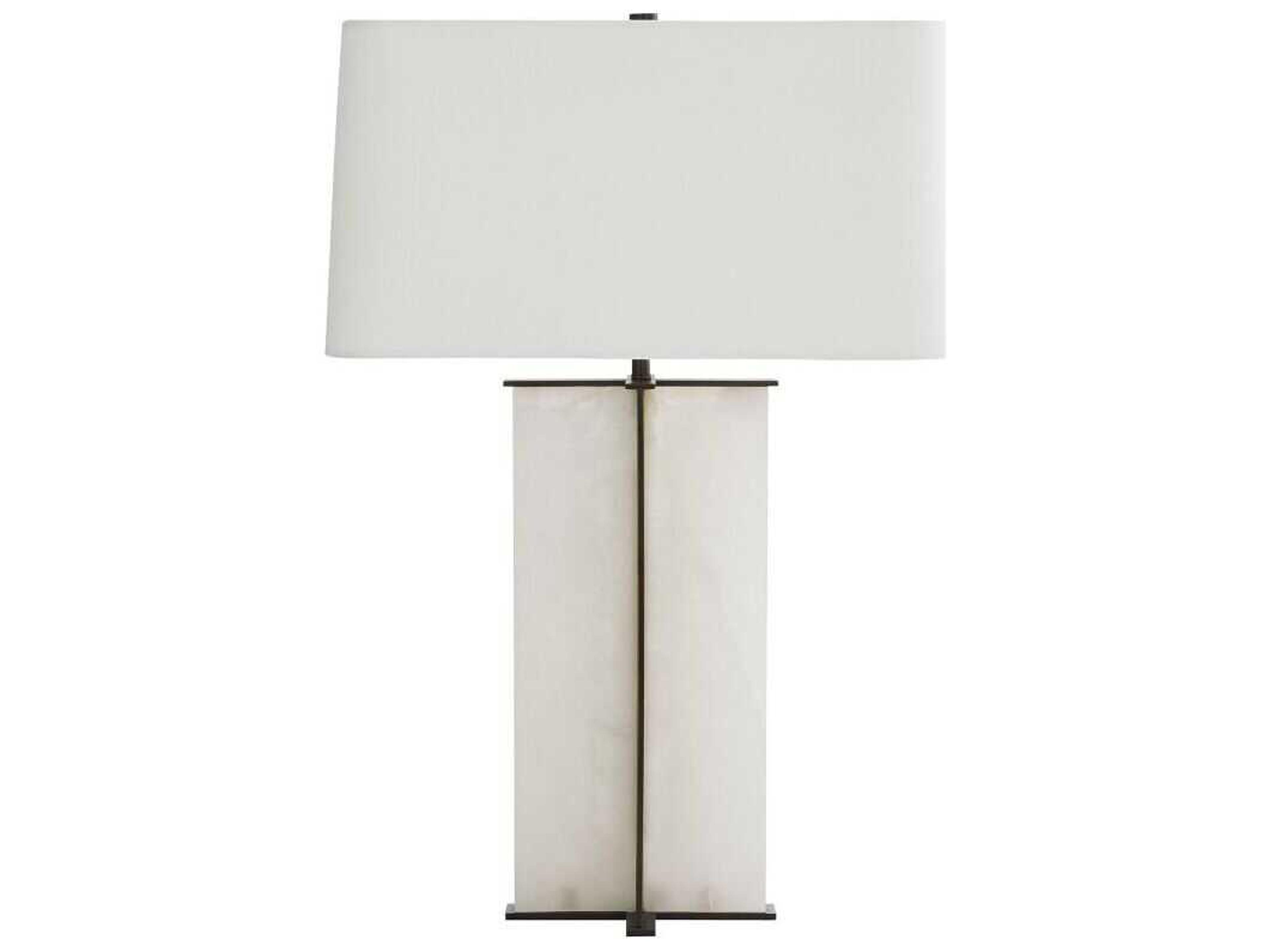 Arteriors Home Lyon Bronze White Alabaster Buffet Lamp